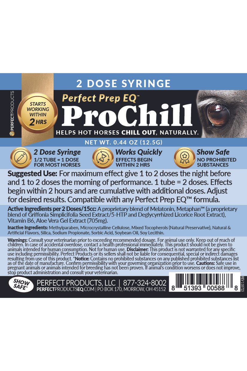 Perfect Prep EQ™ Pro Chill Concentrated Calming Paste - 2nd Round Equestrian