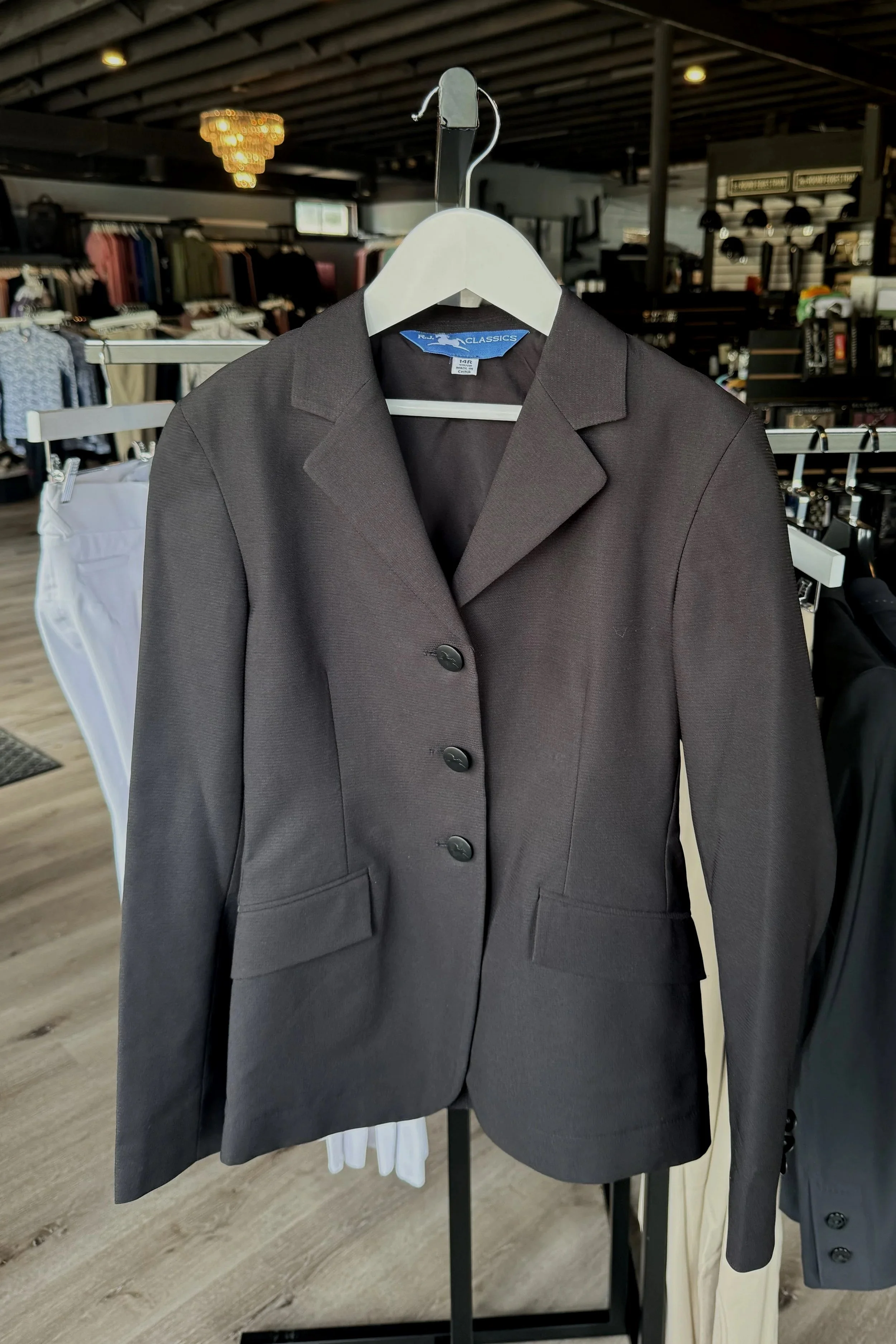 RJ Classics Hailey II JR Show Coat In Black - Kids 14 Regular