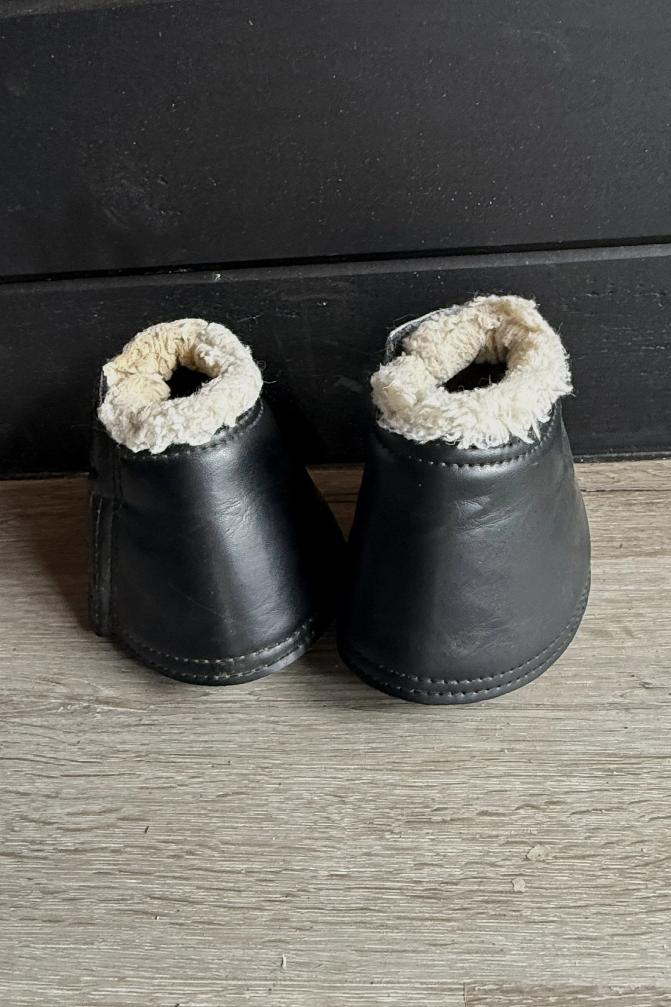 EquiFit Essential BellBoots with UltraWool In Black/Natural - Large