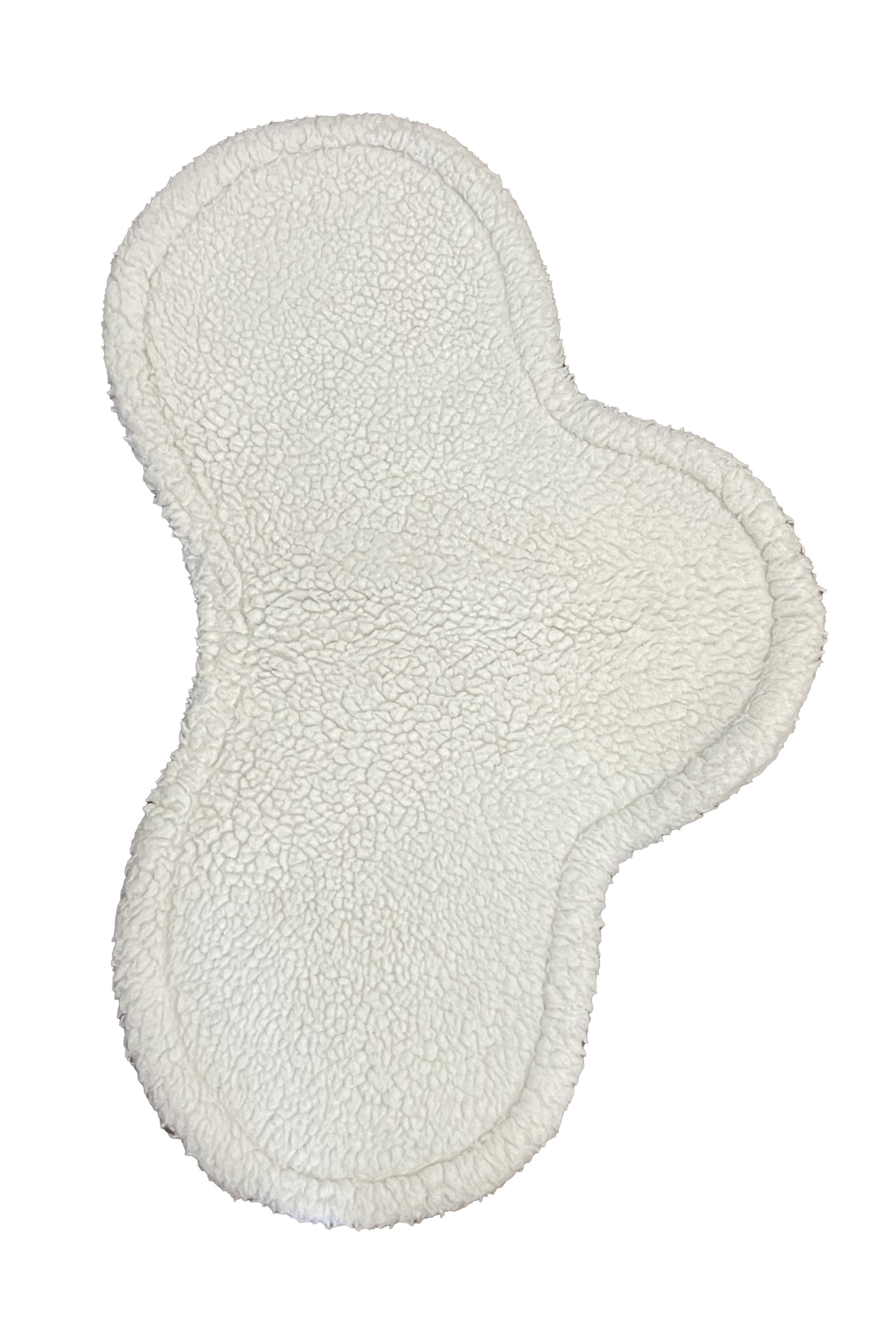 Wilkers Fleece Contour Pad In White - 14-14.5" - 2nd Round Equestrian