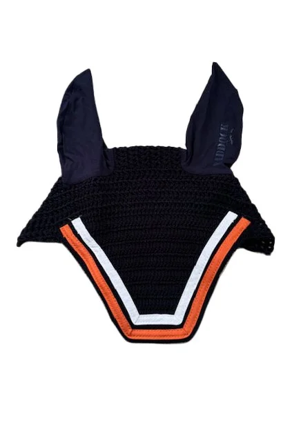 Paddock Sports Custom Fly Bonnet In Navy/Orange/White