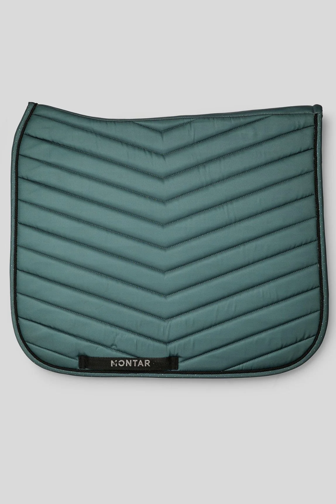 Montar Fair Dressage Saddlepad In Jade W/Gunmetal Crystals