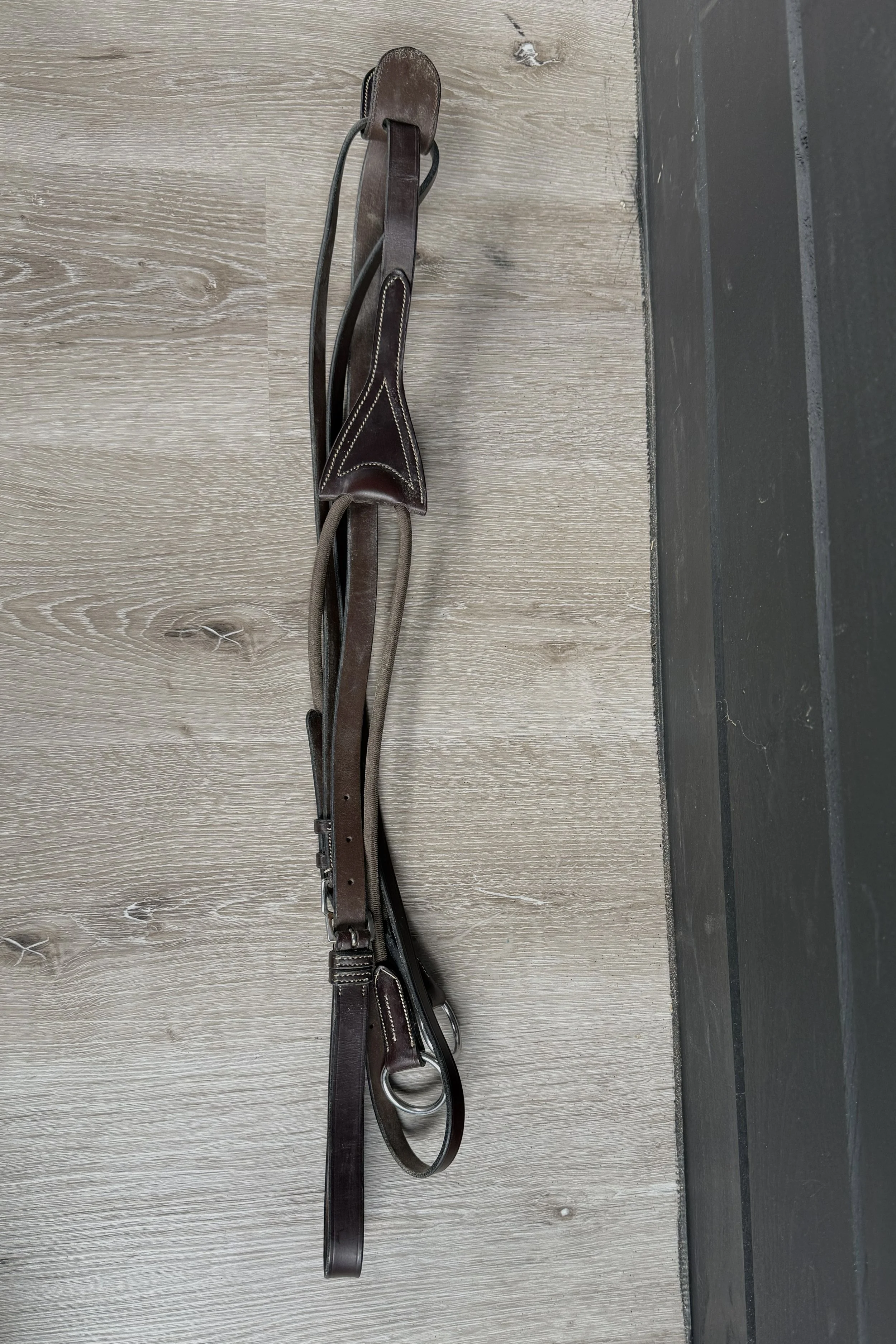 ExionPro Running Martingale With In Elastic Attachment Brown - Full