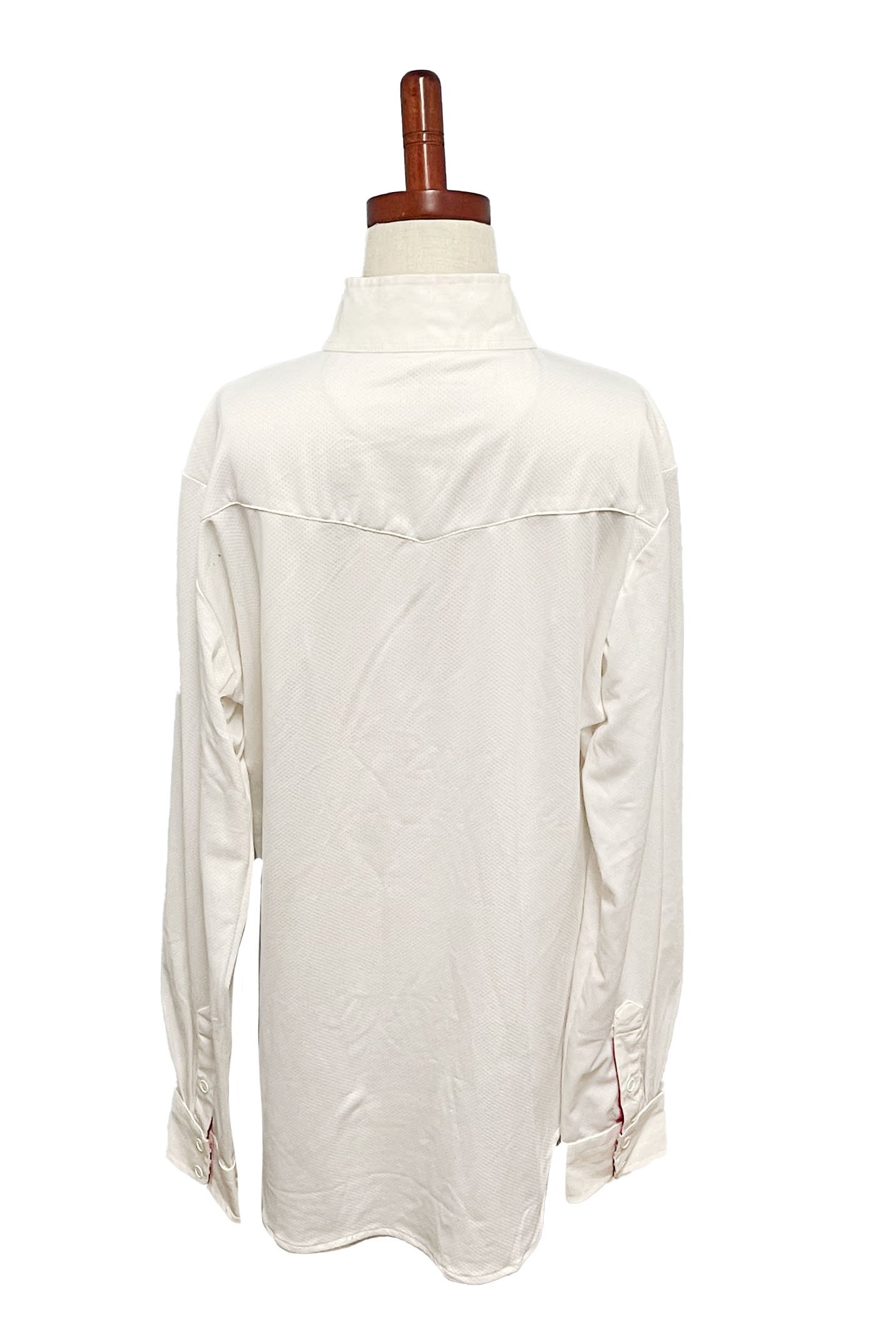 Ovation Long Sleeve Show Shirt In White/Hearts - Kids 16 - 2nd Round Equestrian