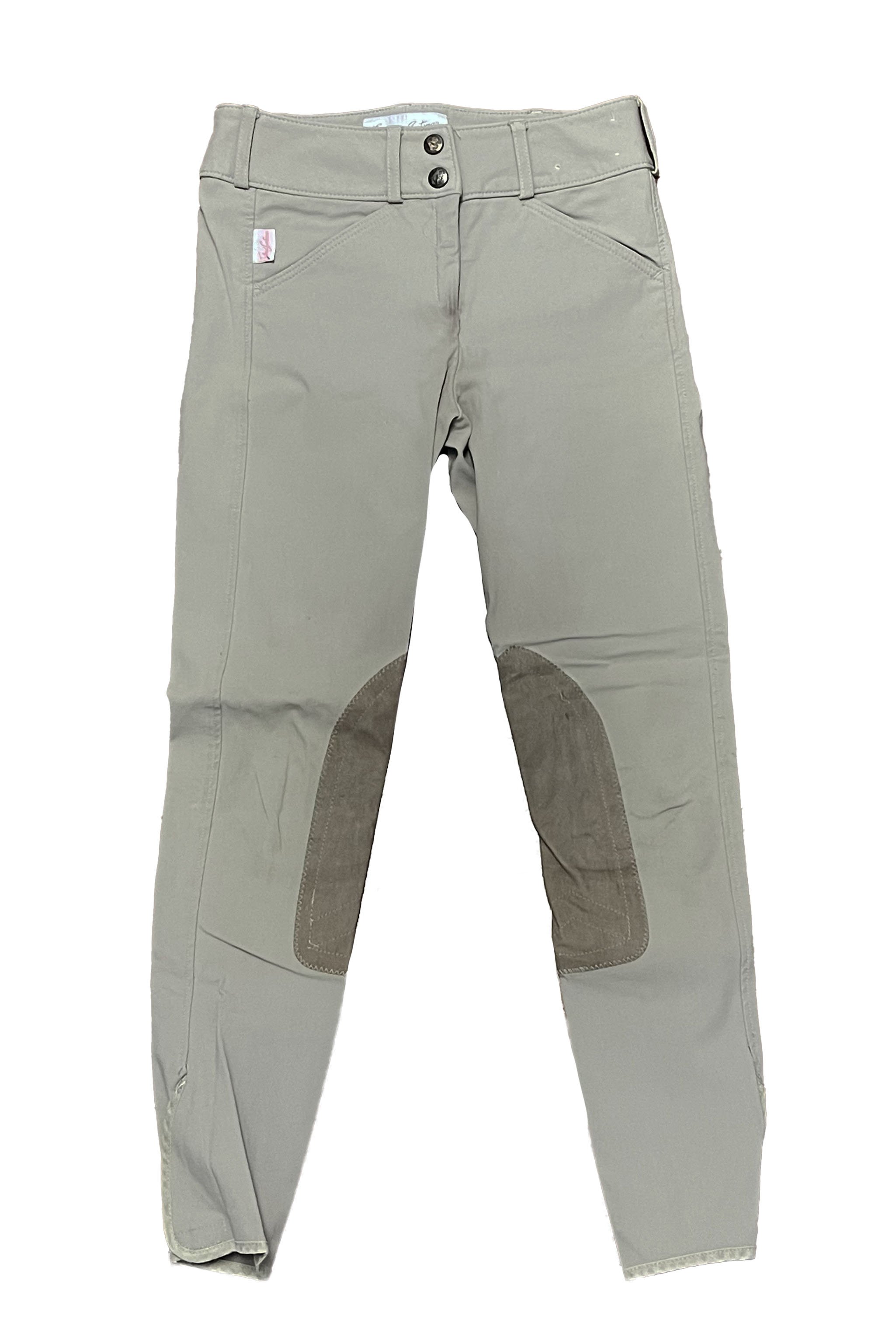 Tailored Sportsman Trophy Hunter #3960 Knee Patch Breech In Tan - Kids 12R - 2nd Round Equestrian