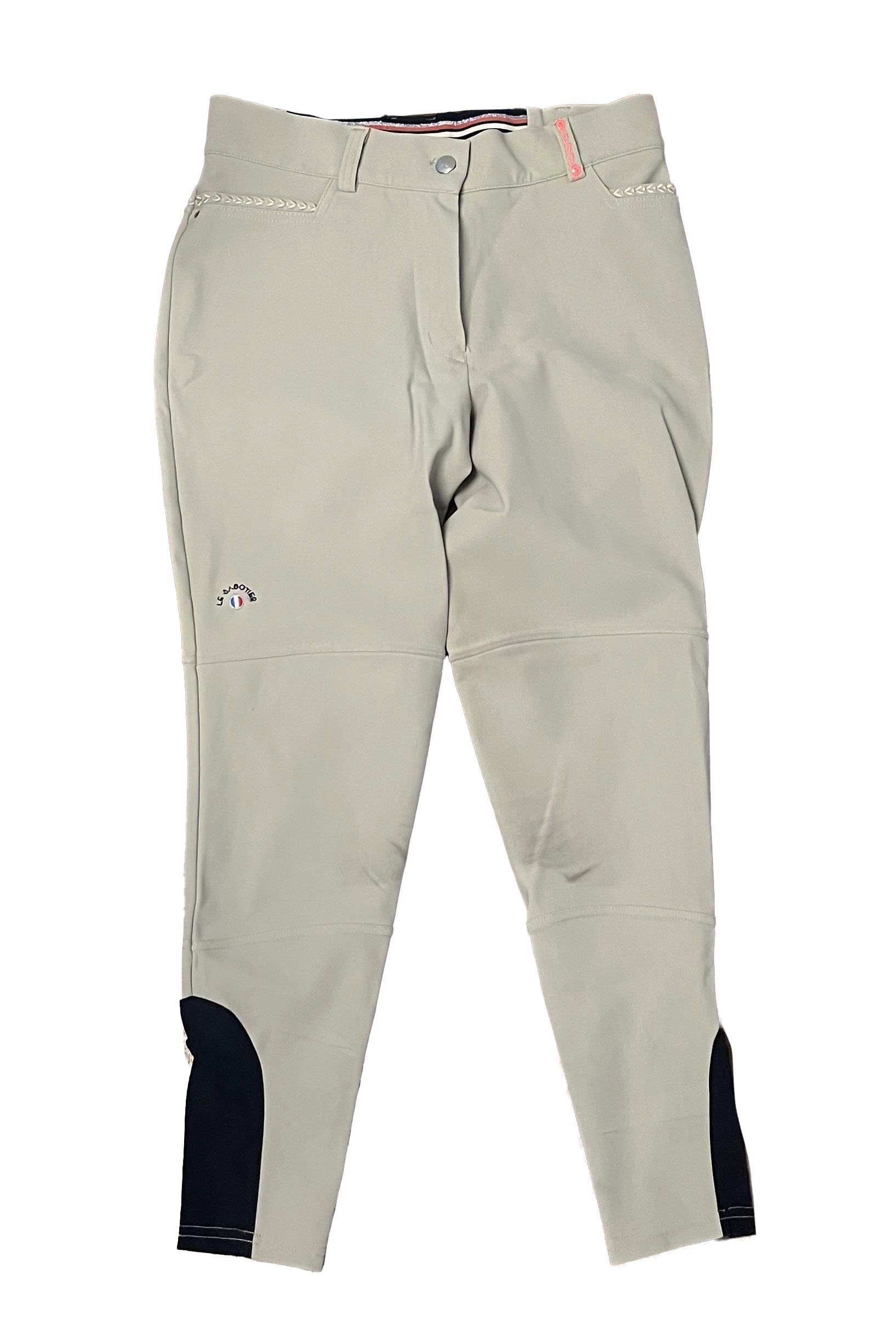 Le Sabotier Julia Knee Grip Competition Breech In Beige - FR 40 (US 30) - 2nd Round Equestrian