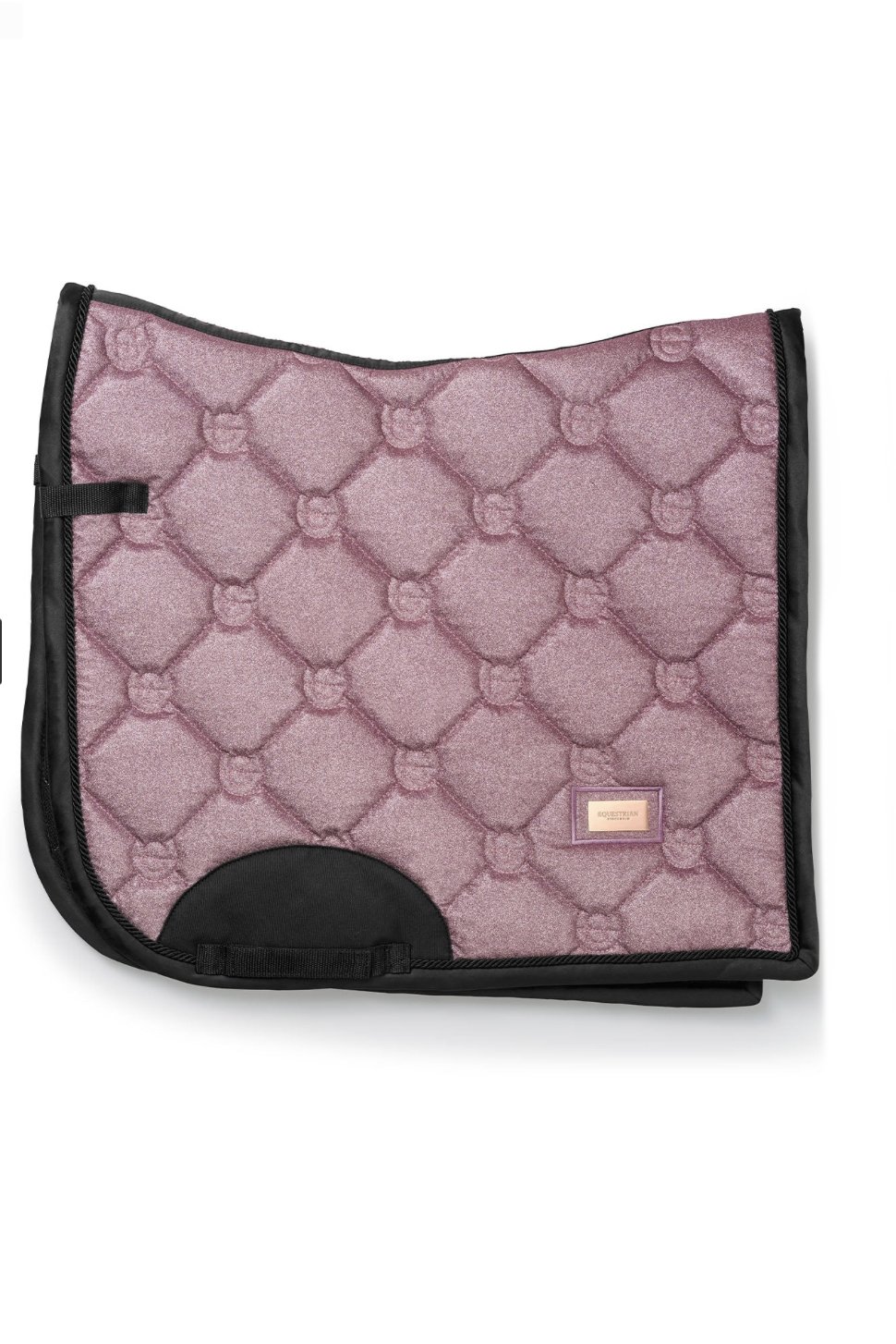 Equestrian Stockholm Dressage Saddle Pad In PINK GLIMMER