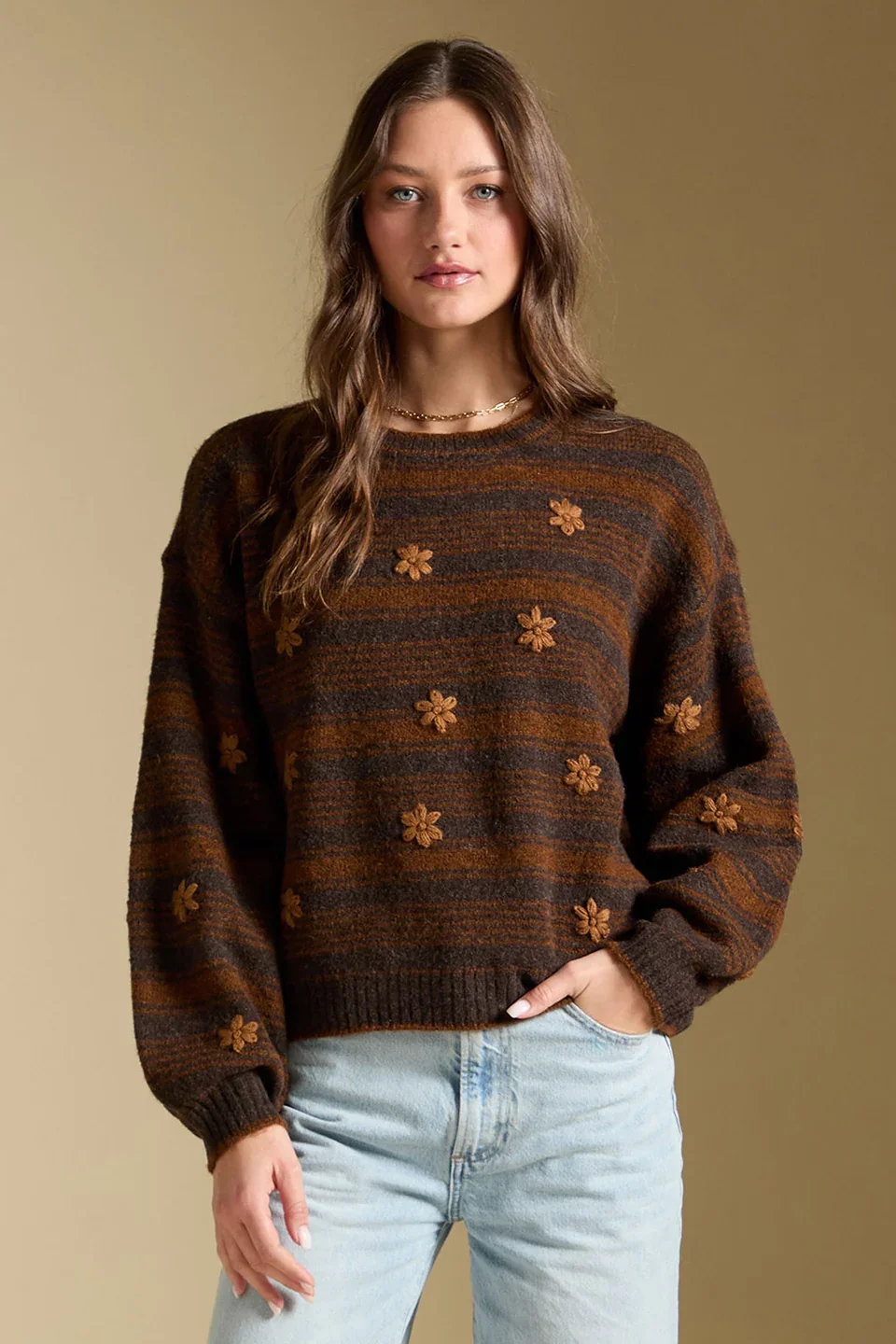 Saltwater Luxe Xenia Sweater In Chocolate