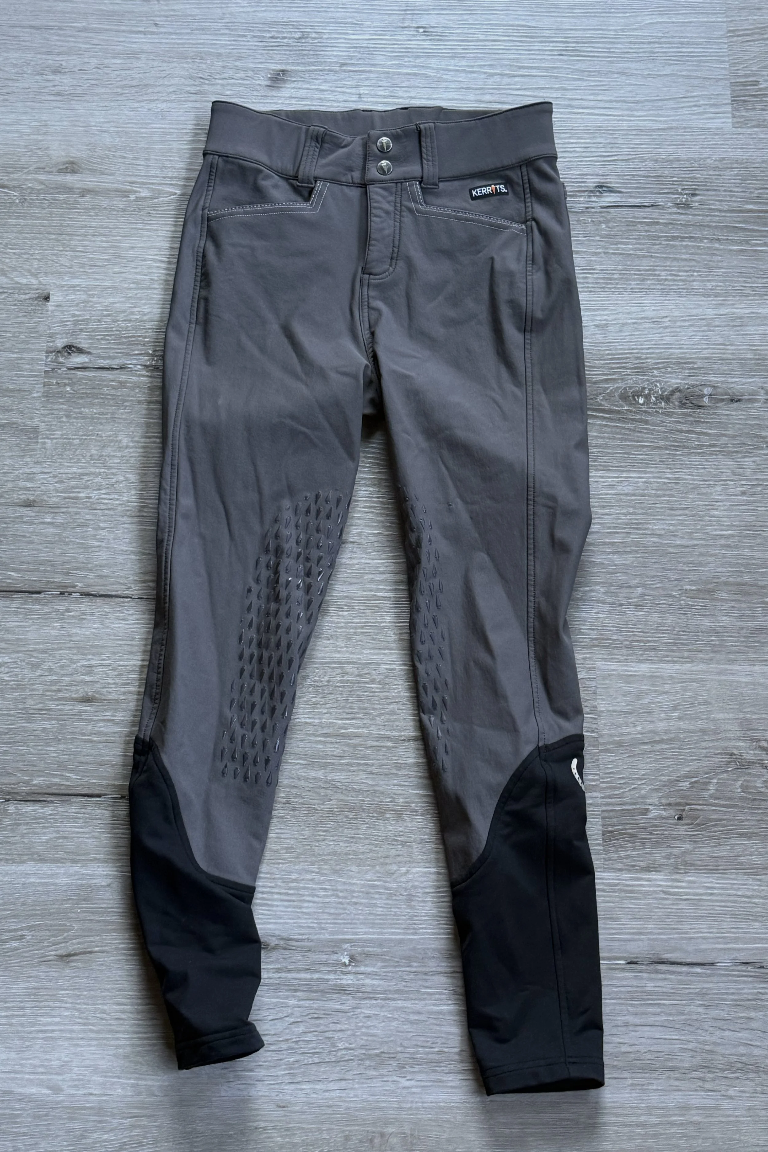 Kerrits K-Flex Knee Patch Breech In Grey - 26