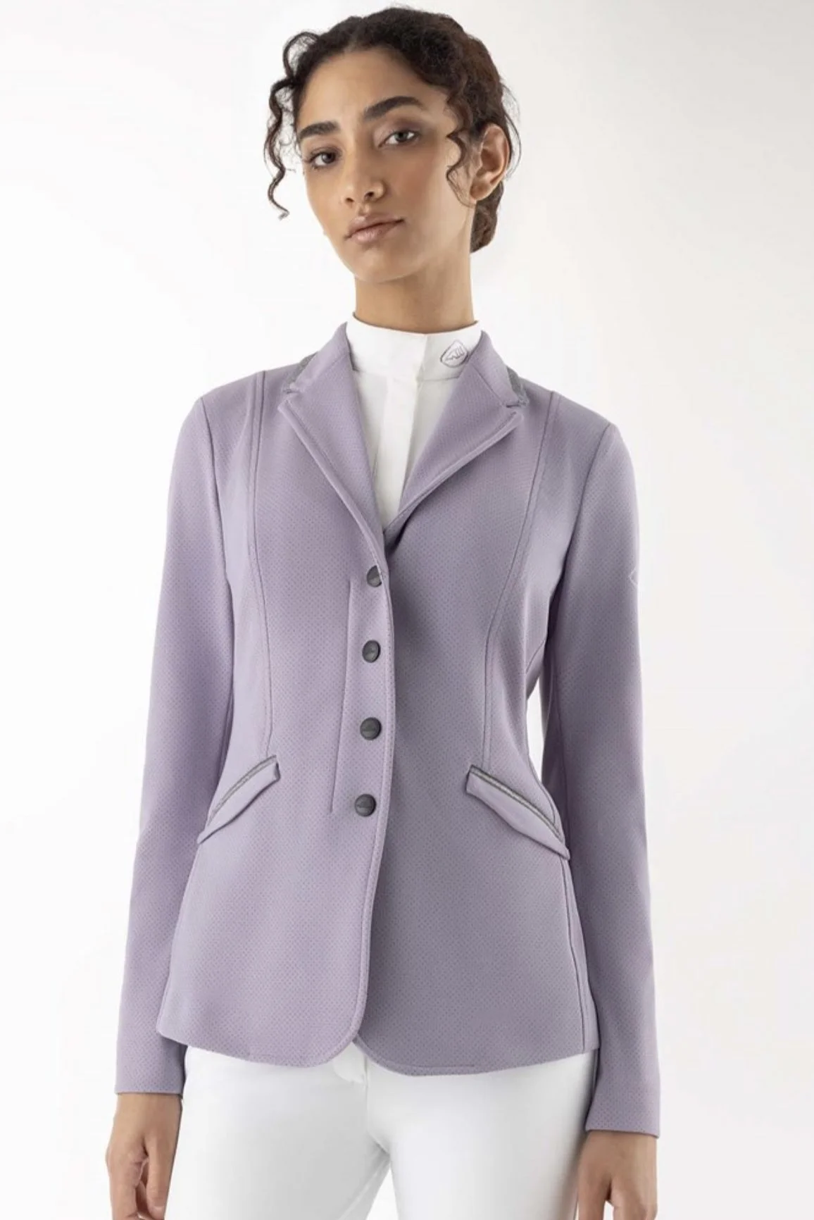 EQUILINE Women's AirVest Compatible Show Coat w/ Swarovski In Mauve
