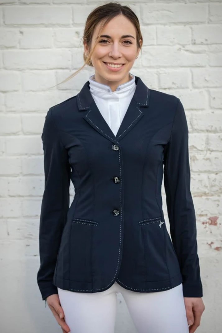Penelope Paris Soft Air Show Jacket In Navy - 38 (US Small)