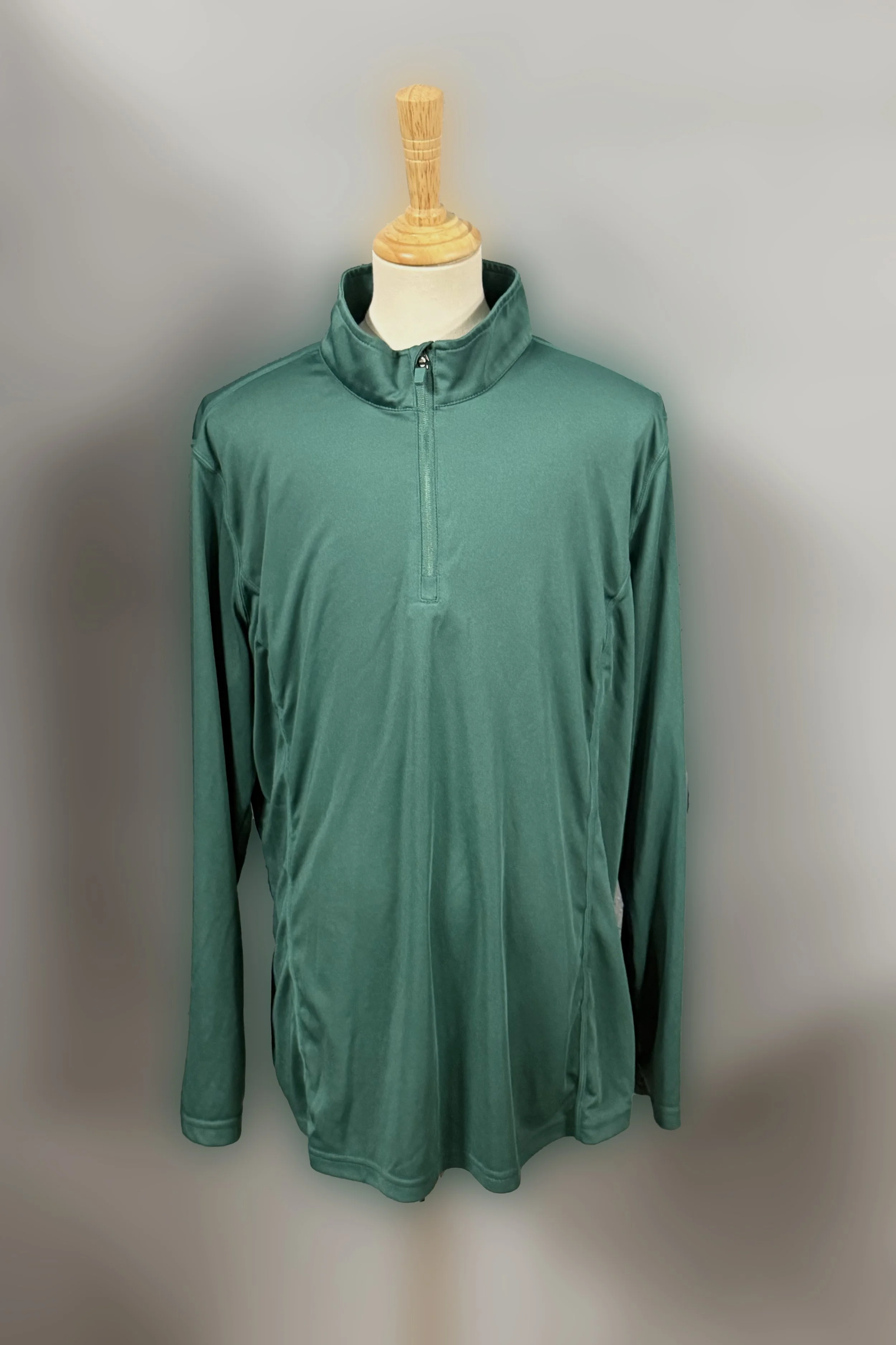 Long Sleeve 1/4 Zip Baselayer In Green - XL