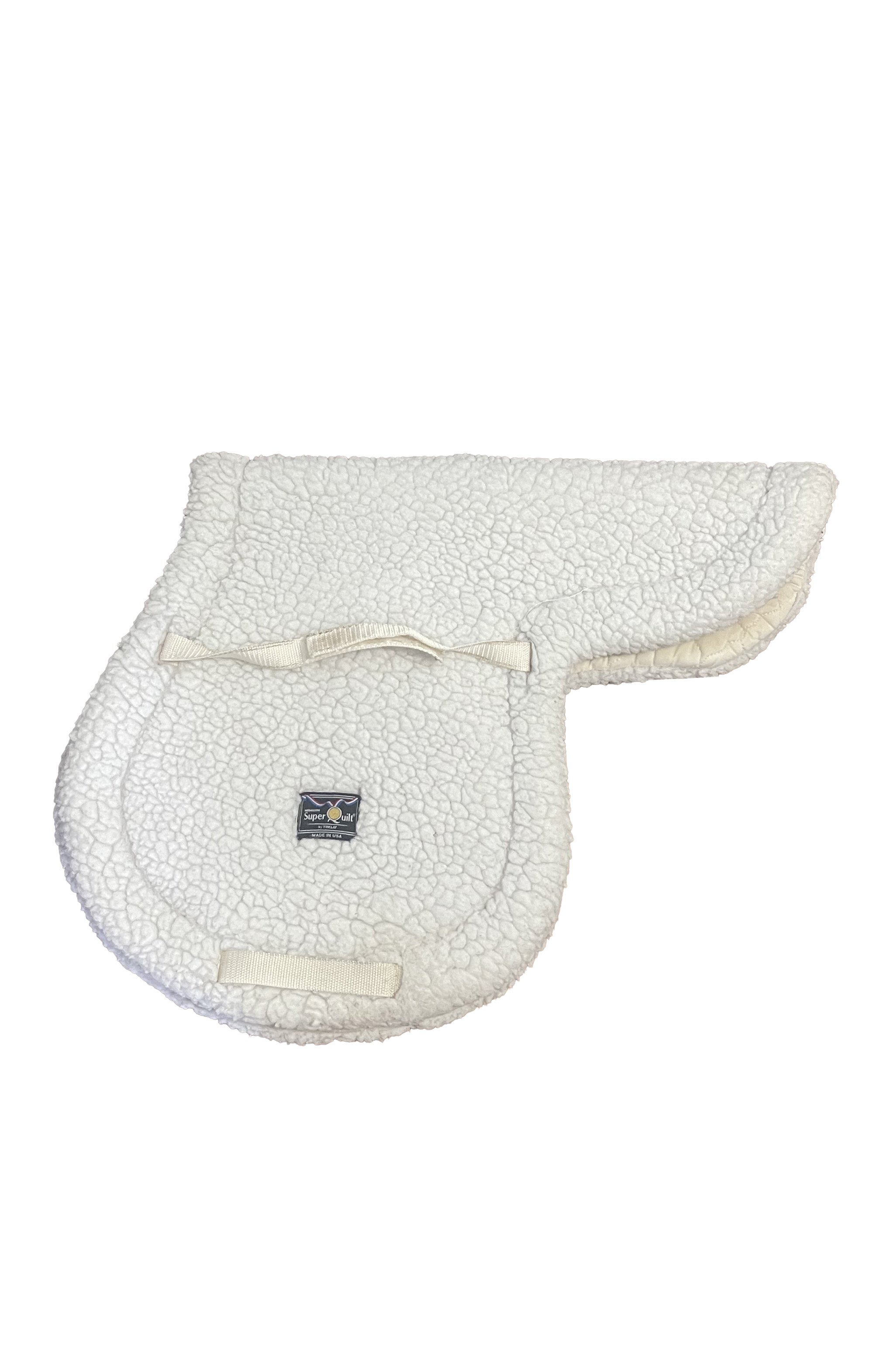 Toklat Medallion Super Quilt Fleece Contour Pad In White - 18-18.5" - 2nd Round Equestrian
