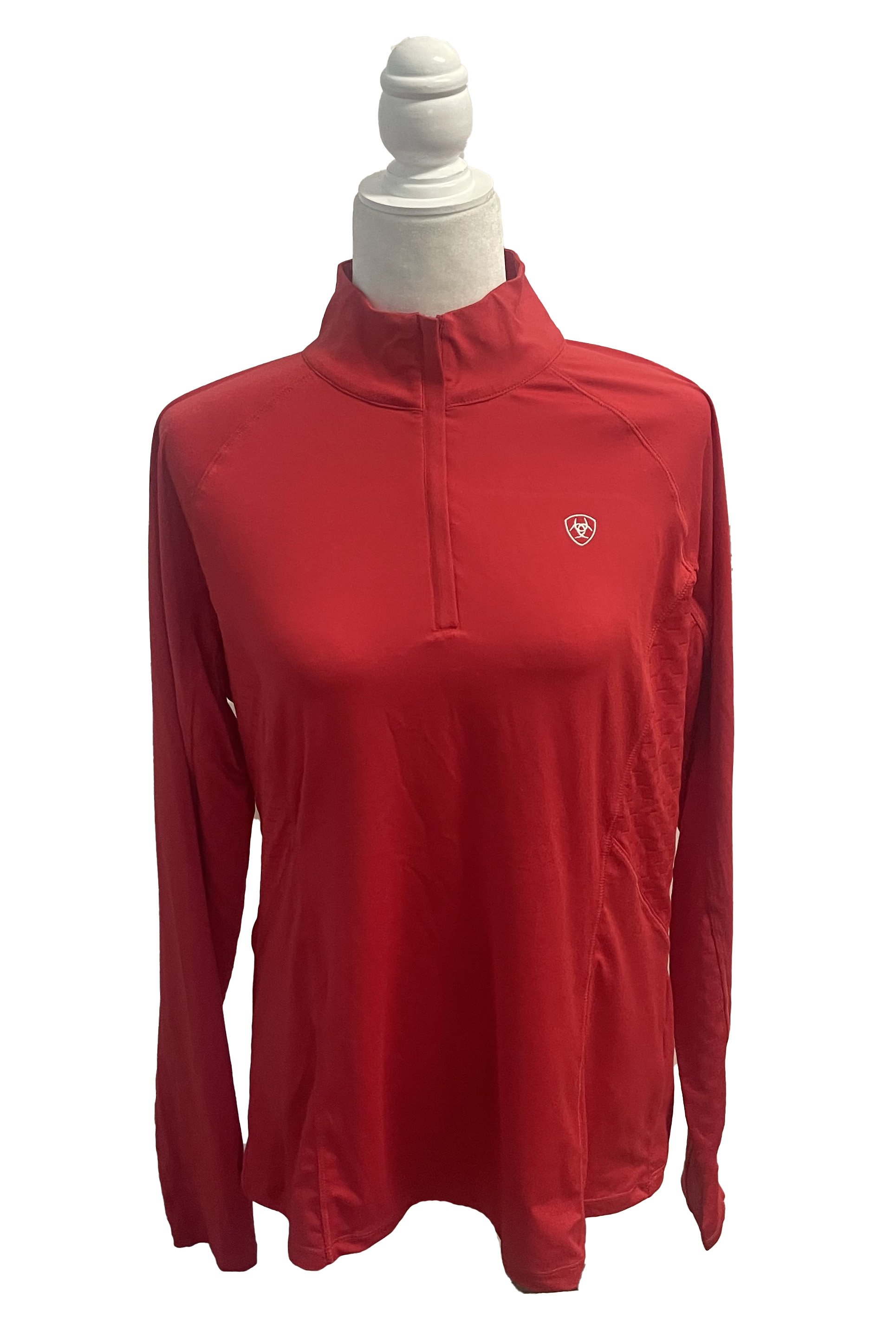 Ariat Long Sleeve Baselayer 1/4 Zip In Red - XL - 2nd Round Equestrian