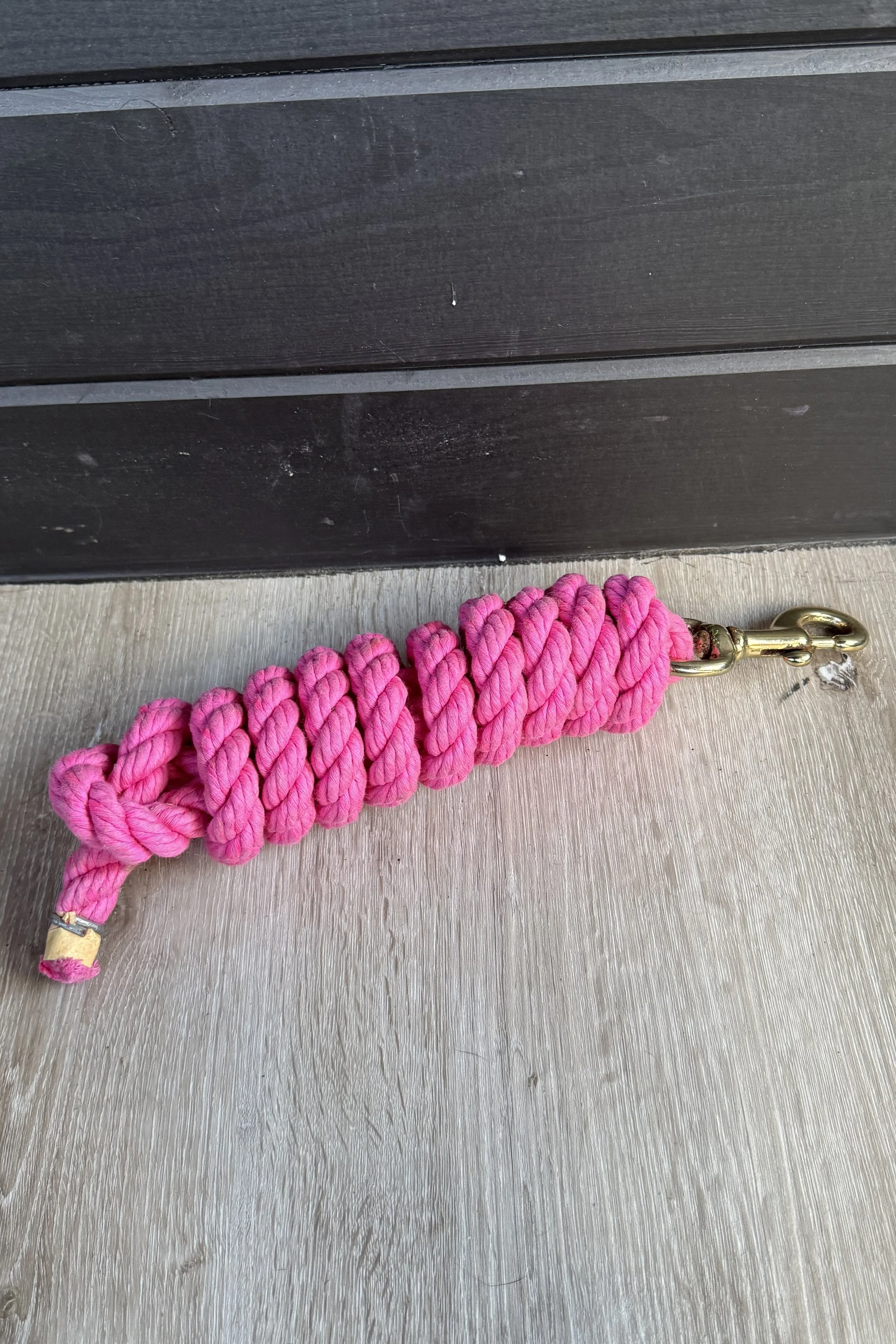 Cotton Lead With Snap In Pink