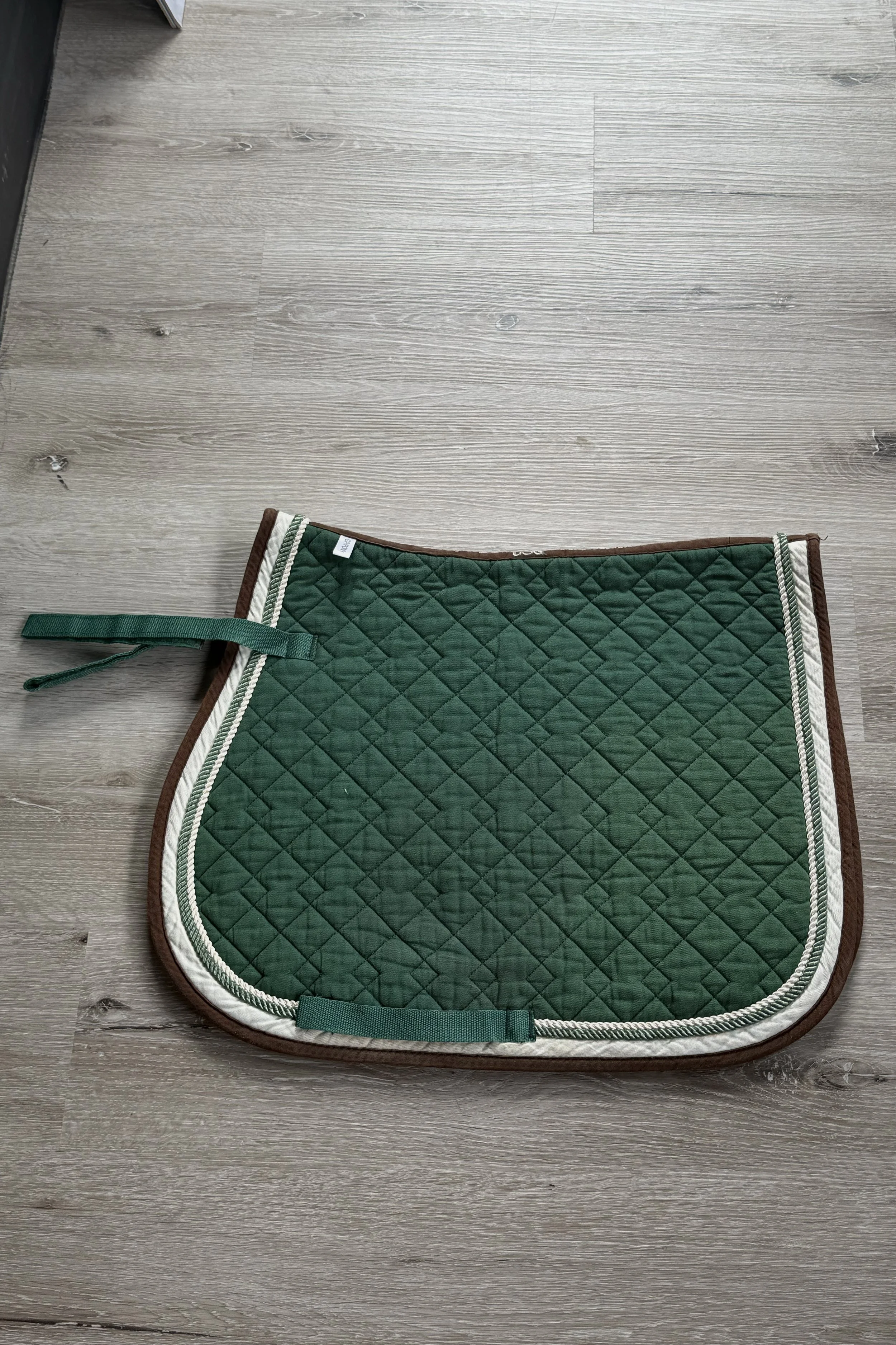 USG Quilted All Purpose Saddle Pad In Dark Green - Pony