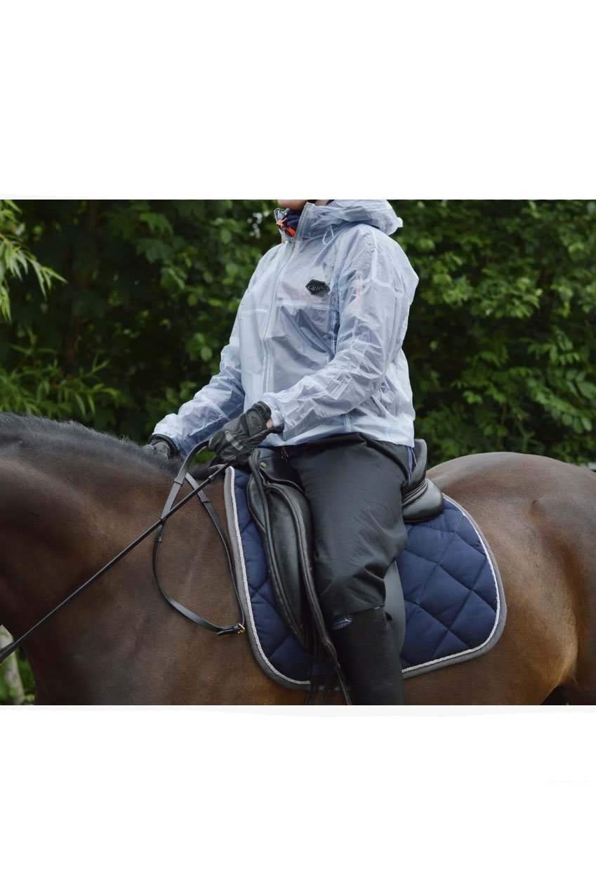 QHP Transparent Raincoat - Youth & Adult - 2nd Round Equestrian