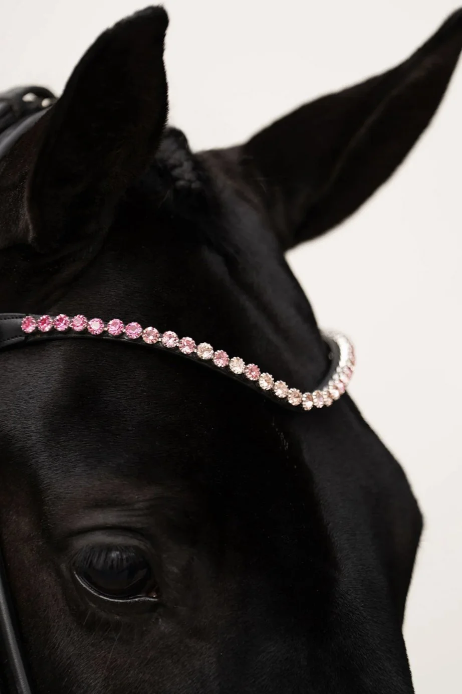 Equestrian Stockholm Browband In Faded PINK - 8 mm