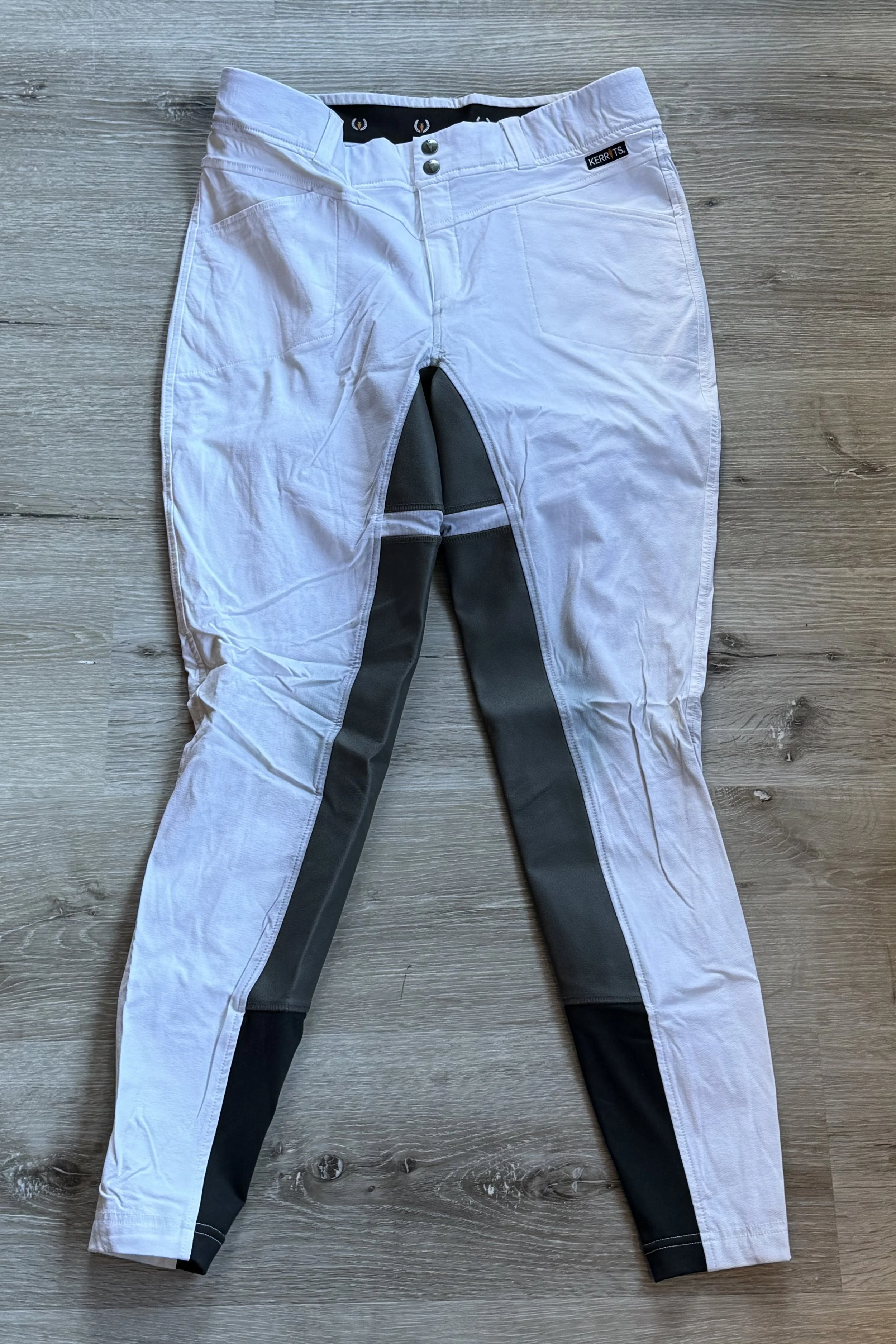 Kerrits Crossover Full Seat Breech In White - XL