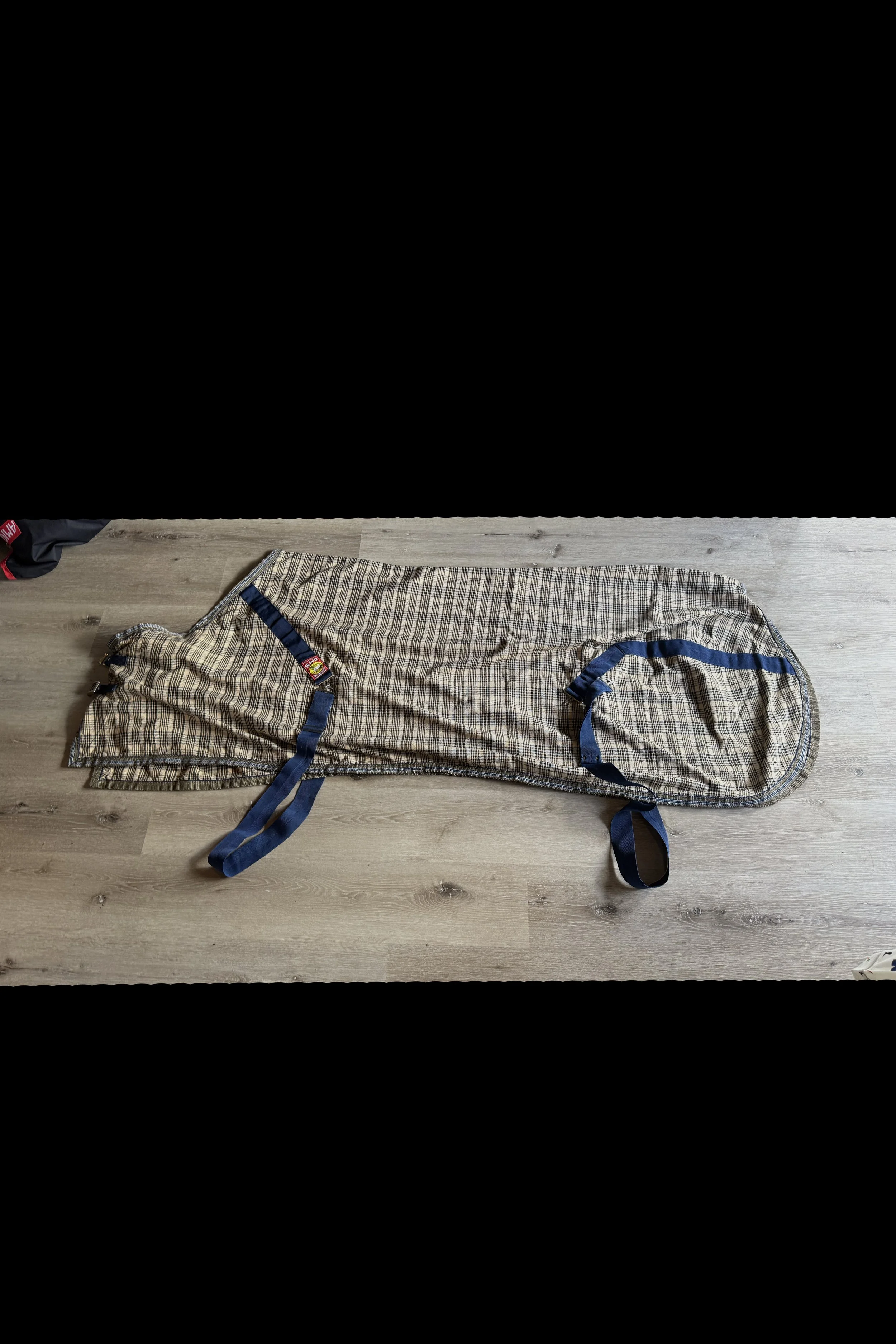 Curvon 5/A Baker Stable Sheet In Tan Plaid - 87"