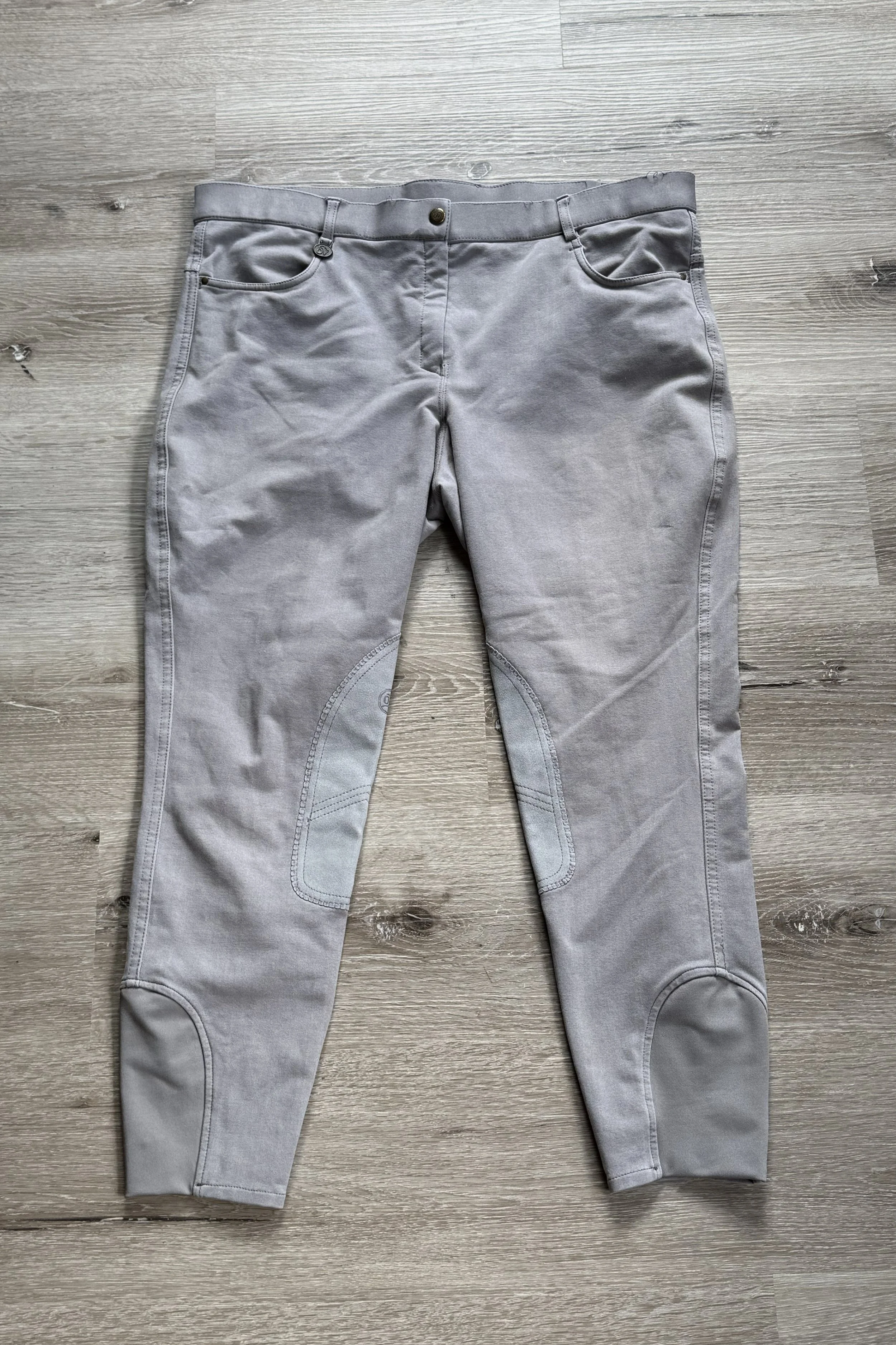 Ovation EuroWeave DX Knee Patch Breech In Grey- 36 Regular