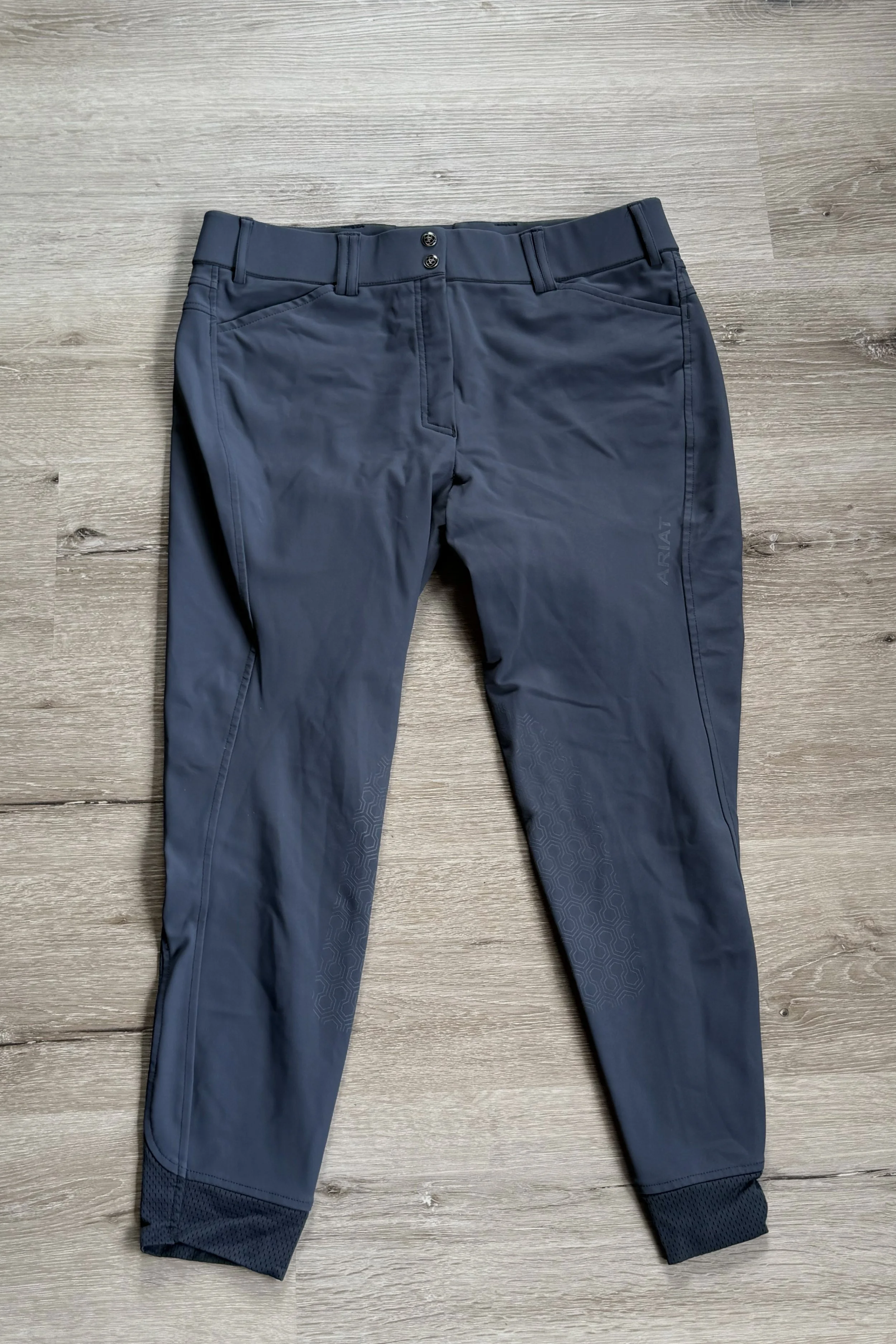 Ariat Tri Factor Knee Grip Breech In Blue - 36 Regular