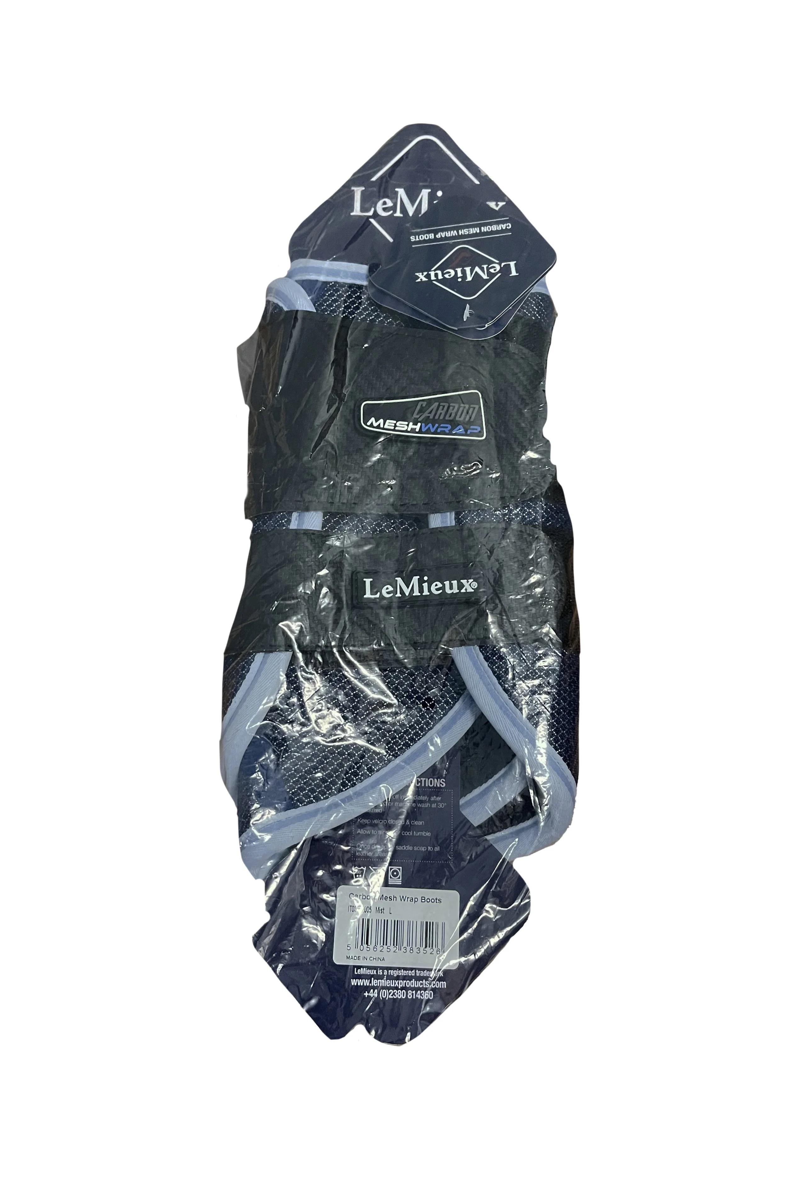LeMieux Carbon Mesh Wrap Boots In Mist - Large