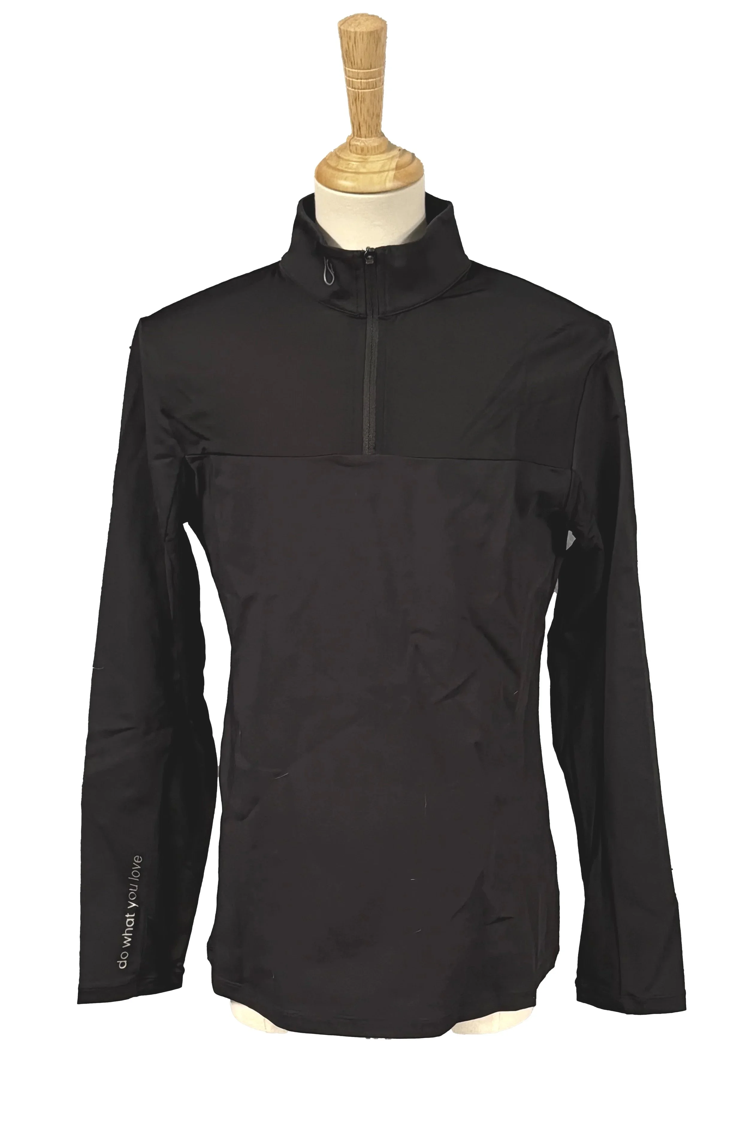 Urban Strides Long Sleeve 1/4 Zip In Black - Small