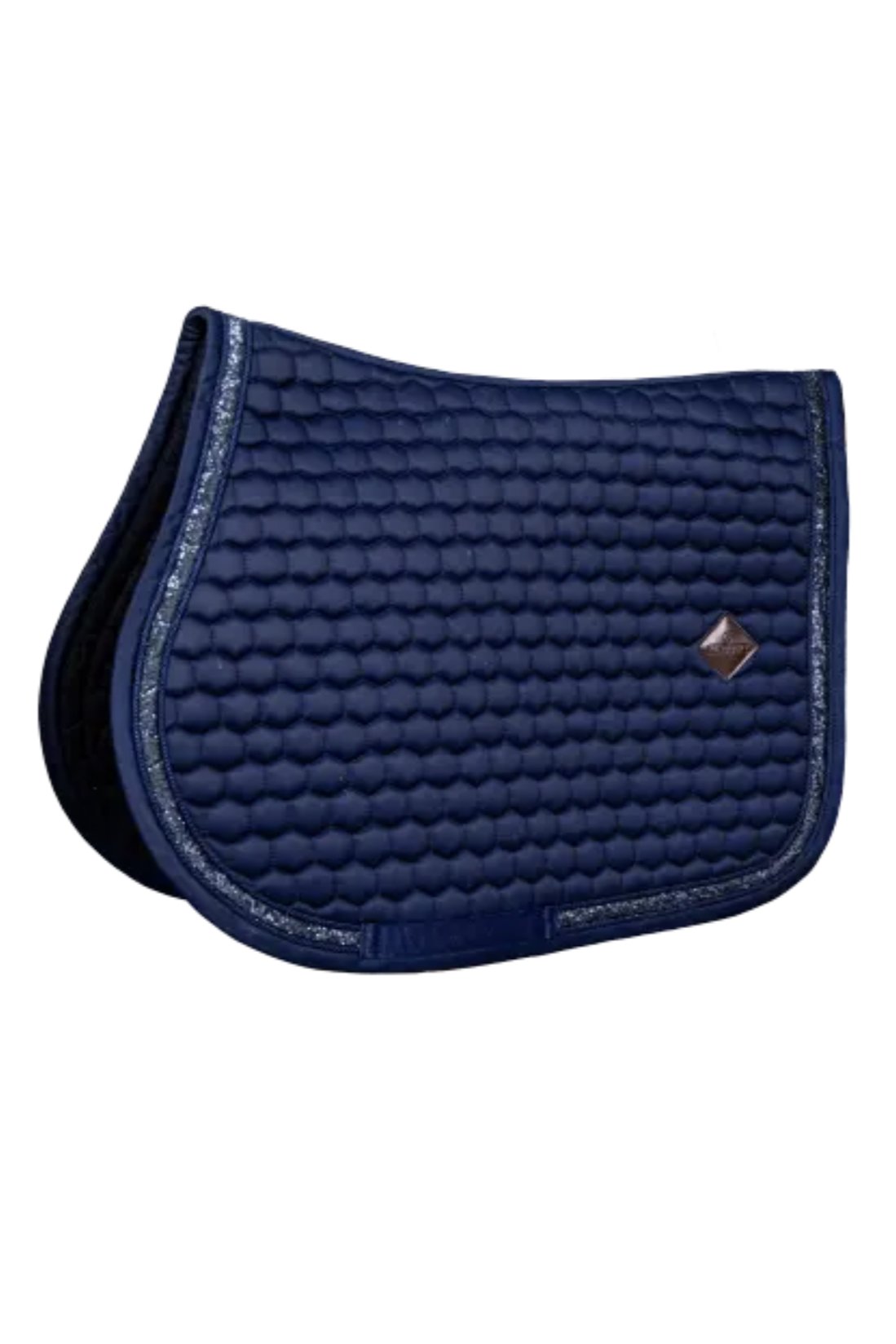 Kentucky Horsewear Saddle Pad Glitter Band Jumping In Navy - 2nd Round Equestrian