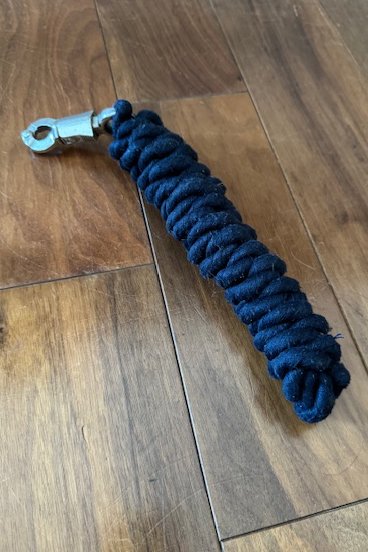 Navy Cotton Lead Rope with Quick Release Snap