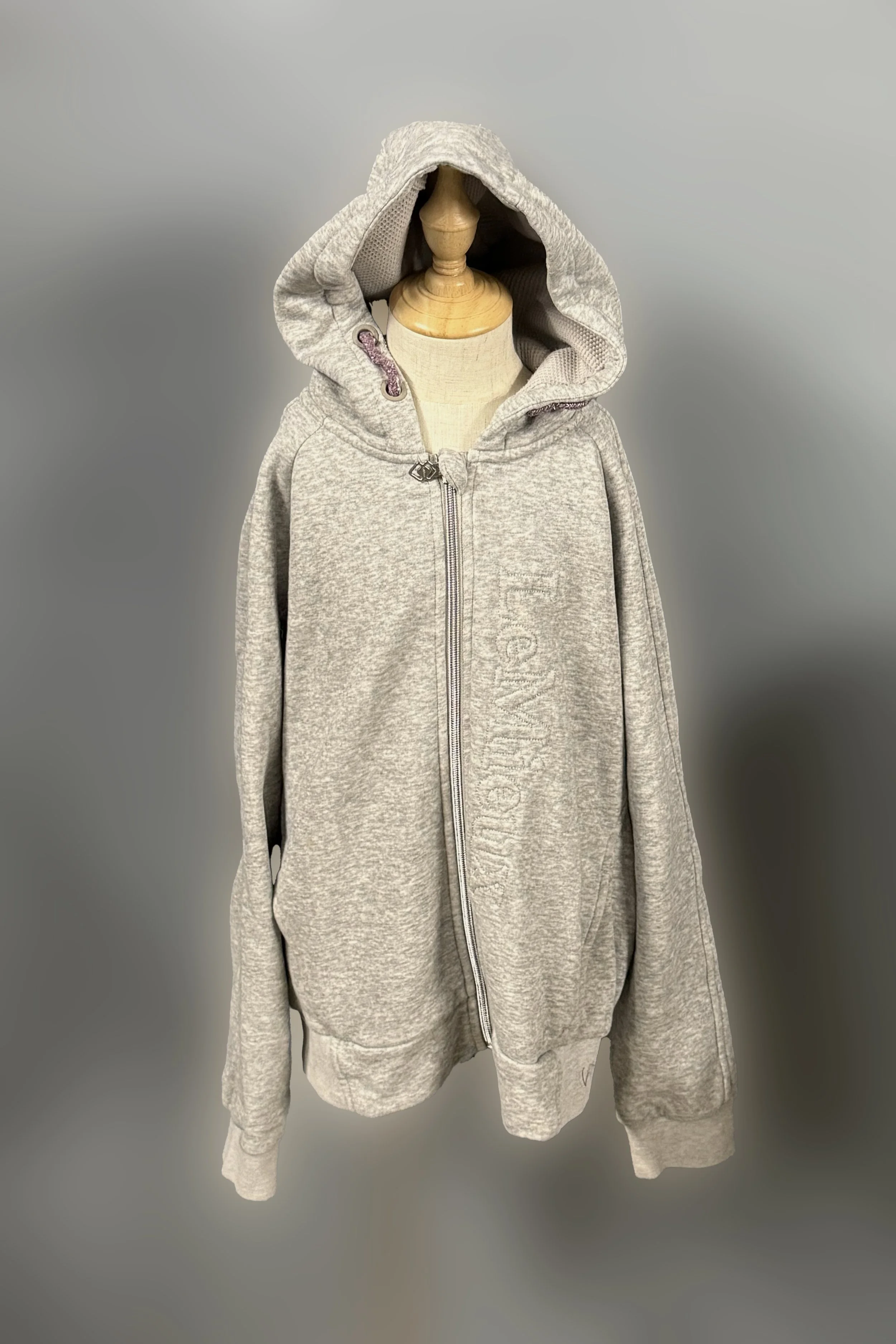 LeMieux Fleece Lined Zip-Up Hoodie In Grey - Kids 13-14