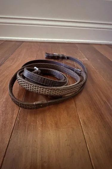Pimple Grip Rubber Reins In Brown - 59"