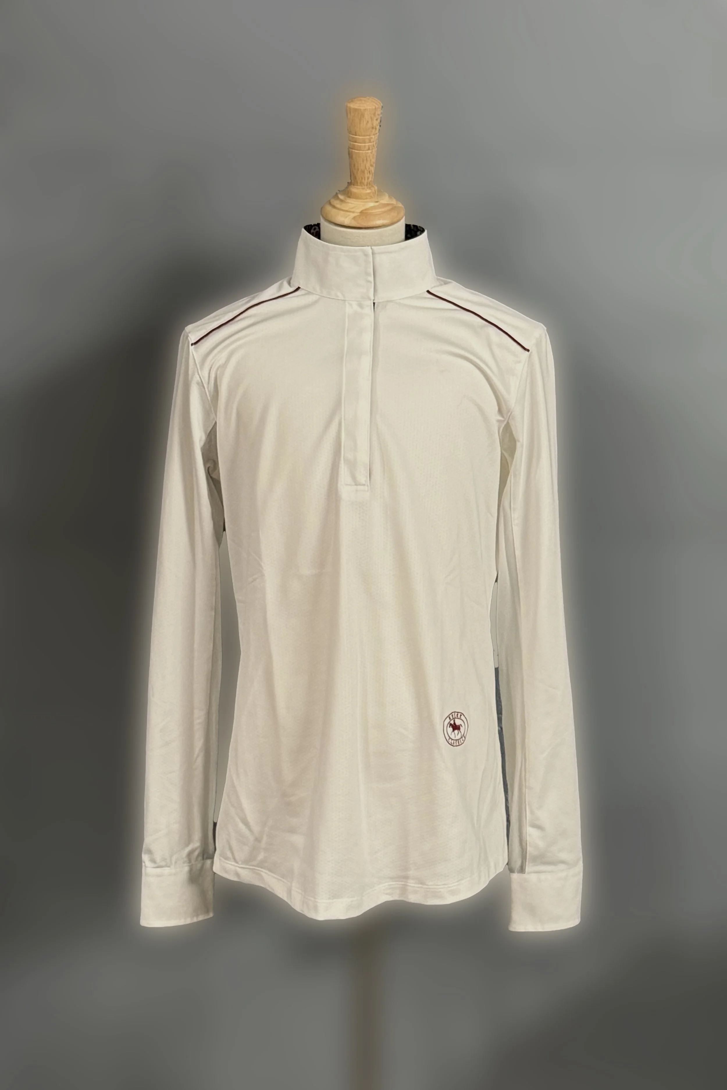 Essex Classics Talent Yarn Long Sleeve Show Shirt In White - Small