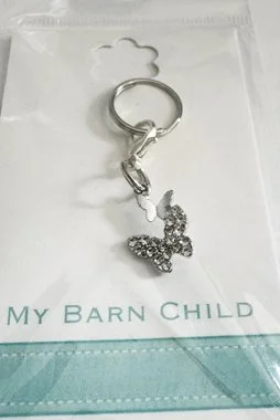 My Barn Child Bridle Charm: BLING BUTTERFLY