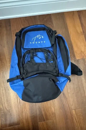 County Rider Backpack In Blue & Black