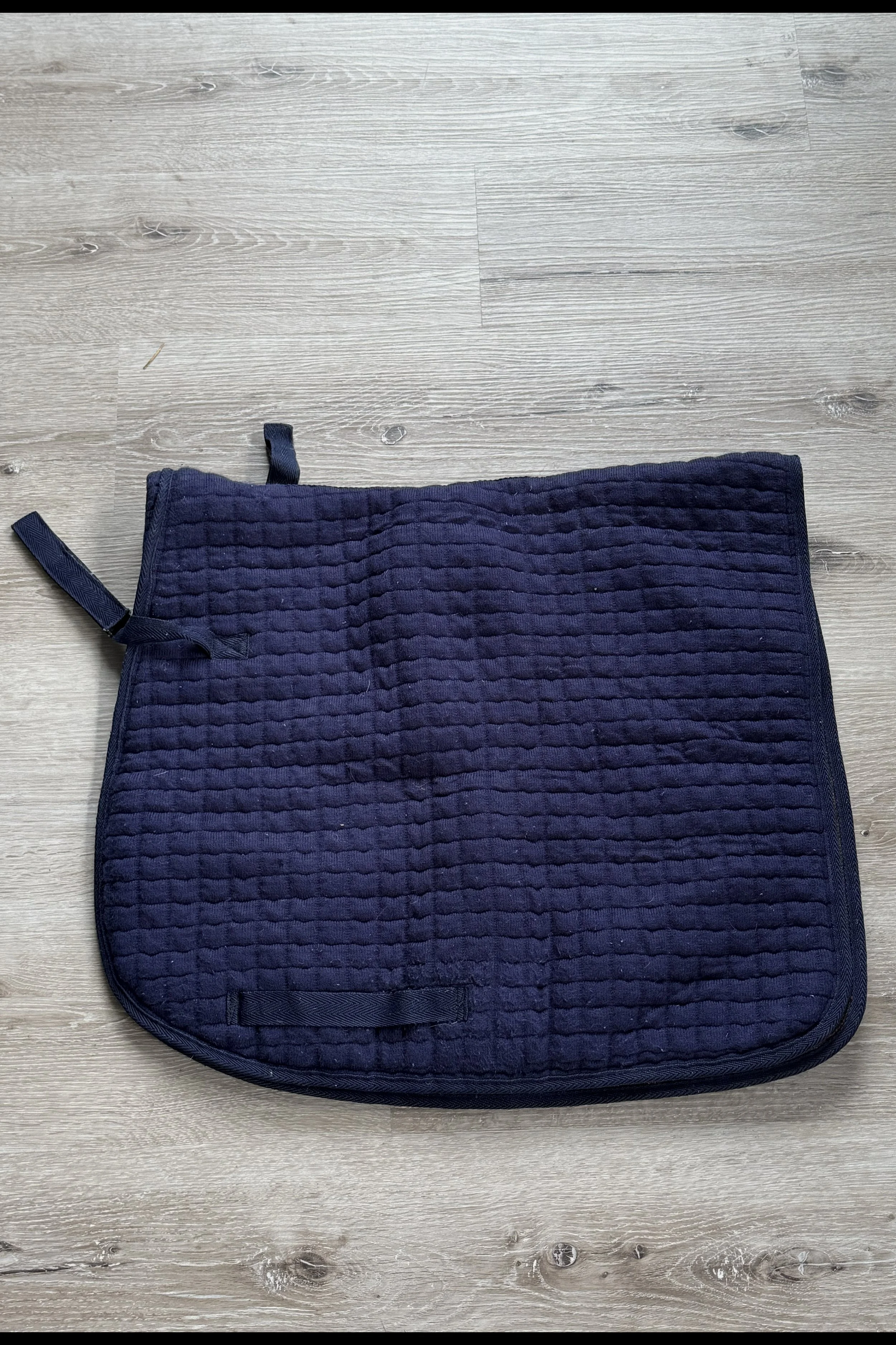Thermatex Cotton Dressage Saddle Pad In Blue - Full