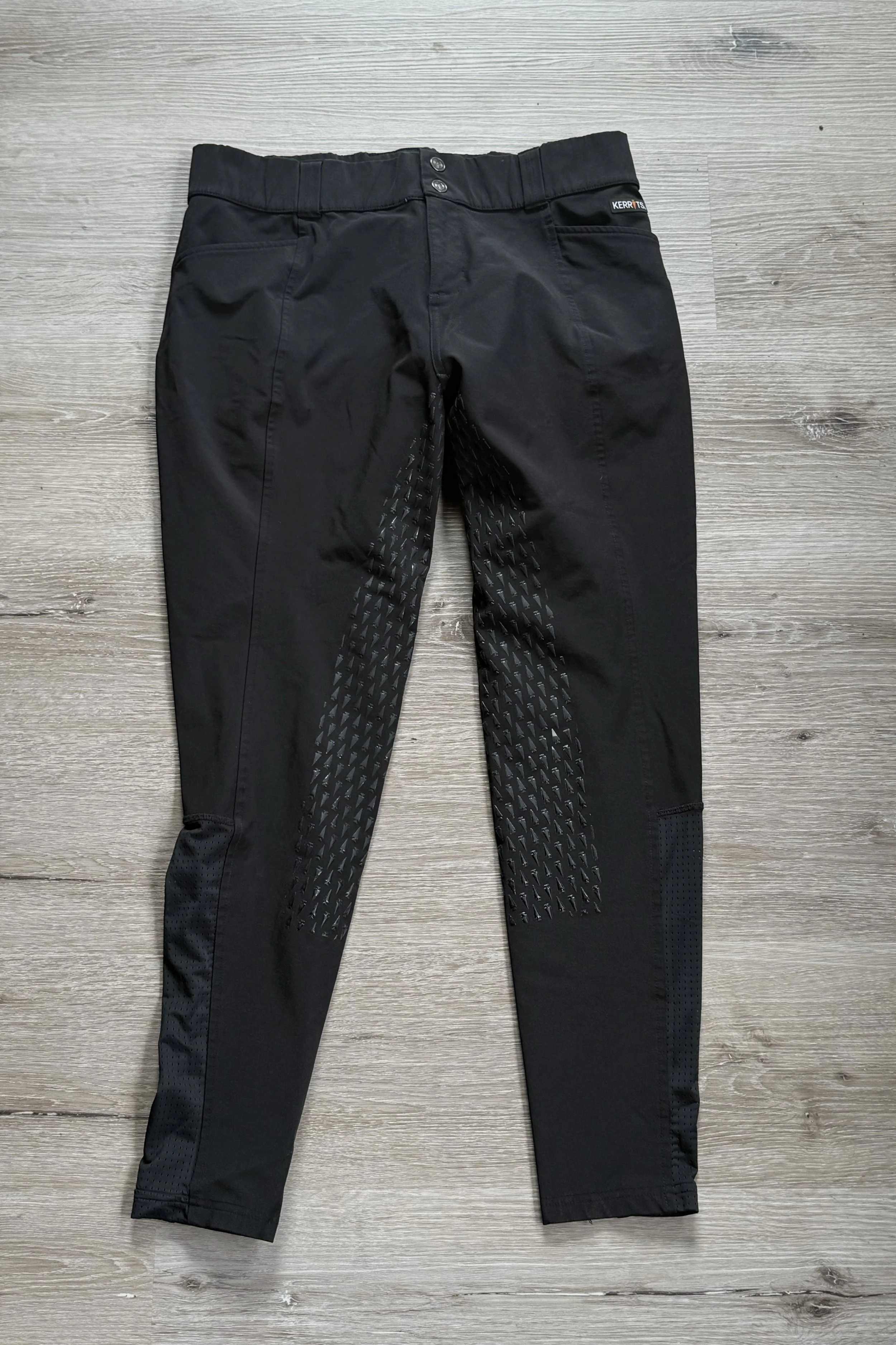 Kerrits Affinity Pro Full Grip Breech In Black - Large