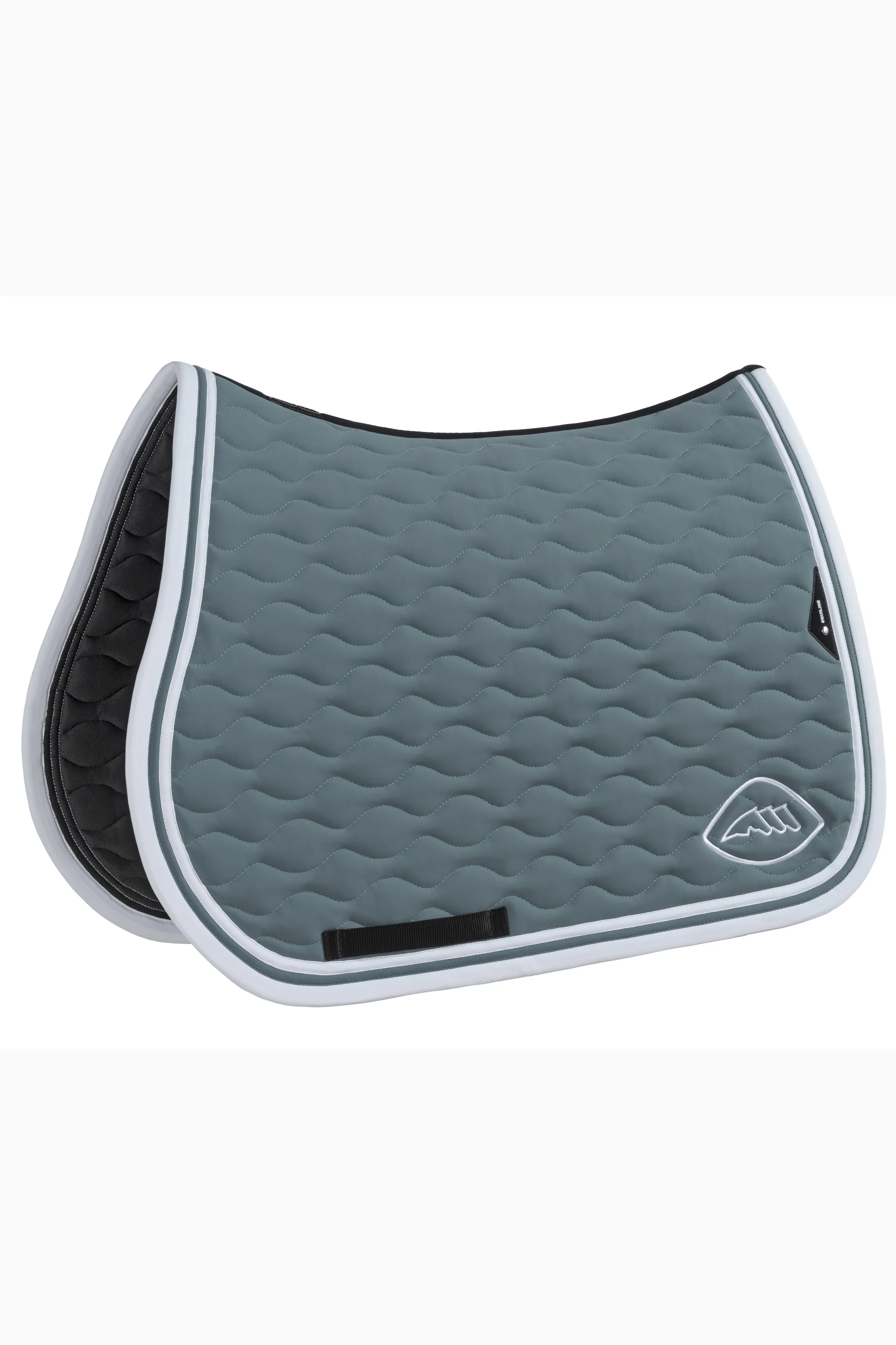 Equiline Technical Saddle Pad With Contrast Logo In Forest Green