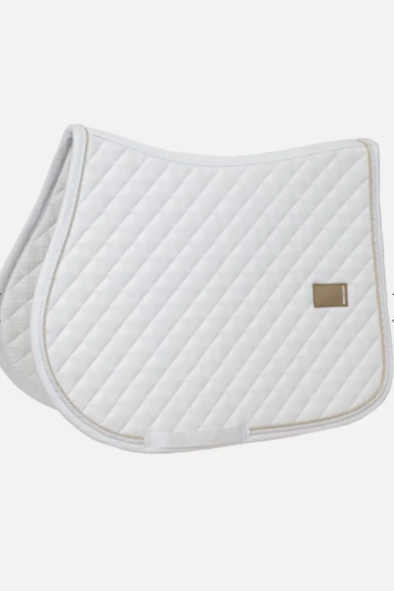 Kentucky Horsewear Diamond Rope Jumping Saddle Pad In White