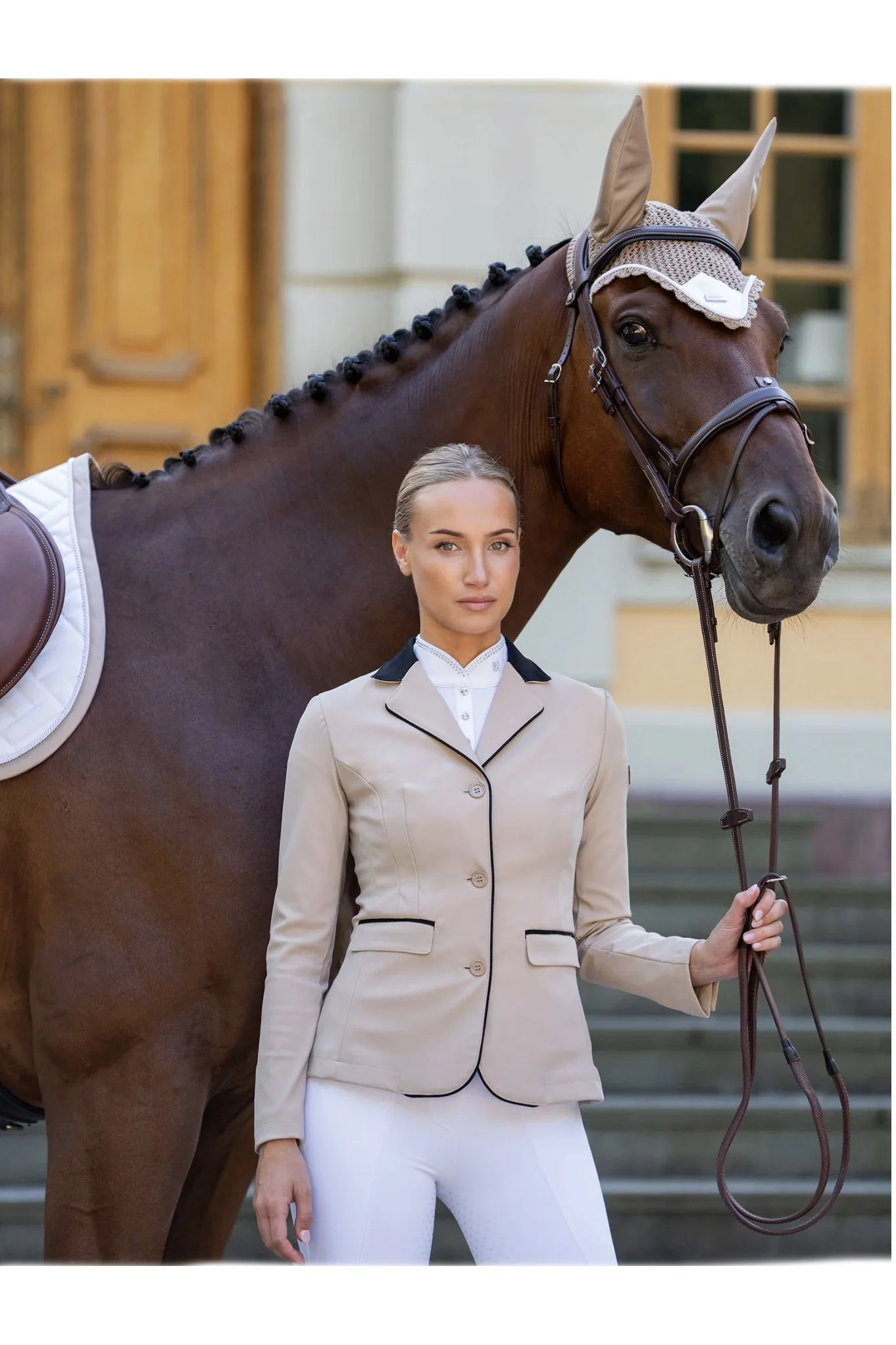 Equestrian Stockholm Classic Show Jacket In Sand