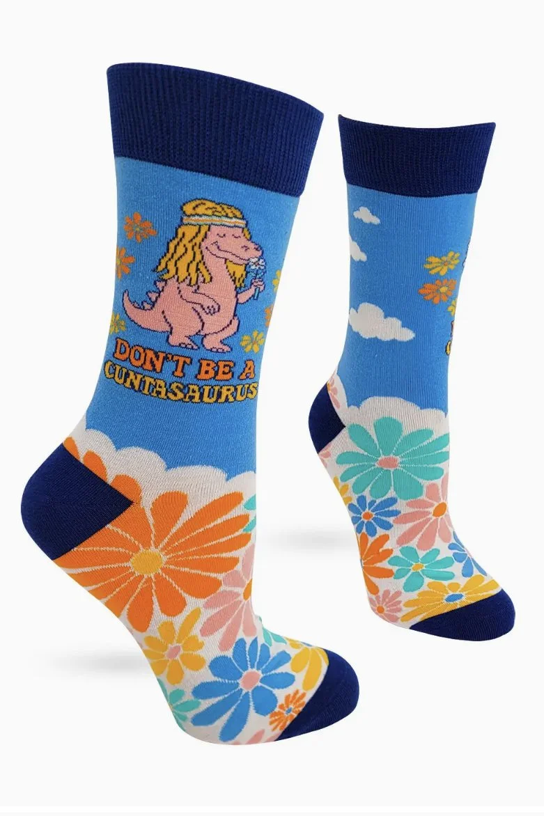 Fabdaz - Don't Be A Cuntasaurus Ladies' Crew Socks