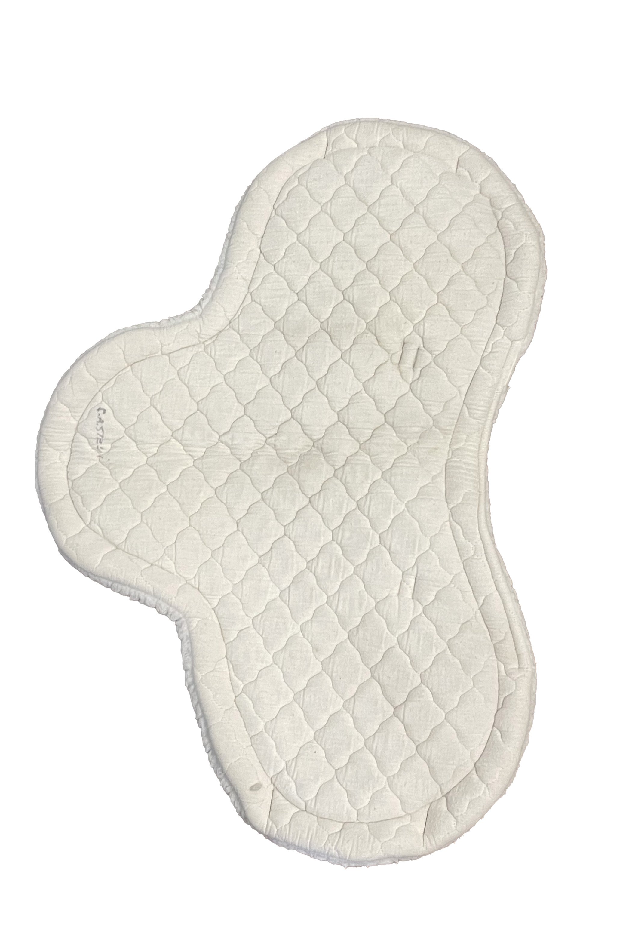 Wilkers Fleece Contour Pad In White - 14-14.5" - 2nd Round Equestrian