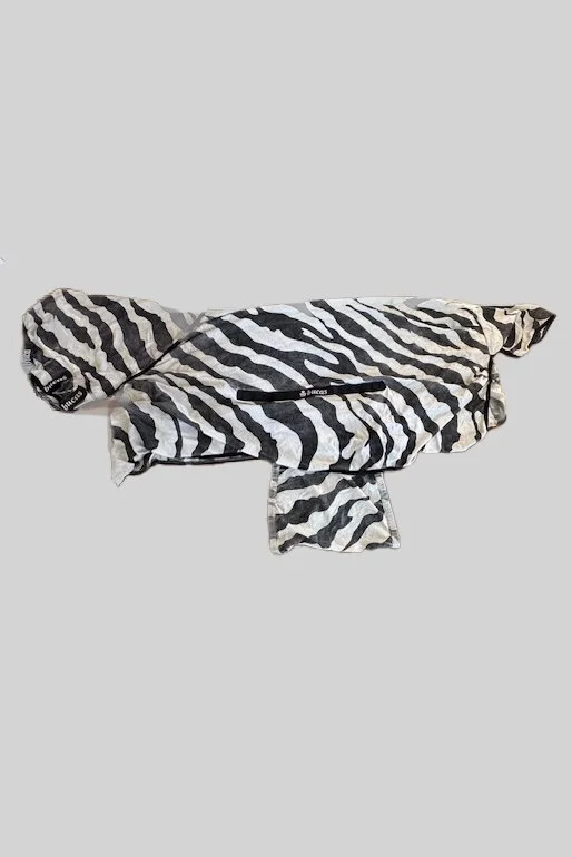 Bucas Buzz Off Full Neck Fly Sheet In Zebra - 84"