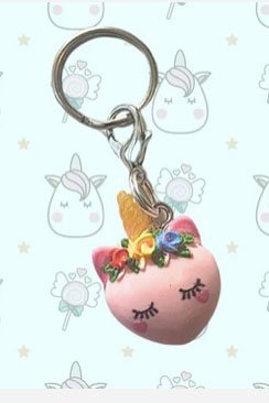 My Barn Child Bridle Charm: Pink Unicorn - 2nd Round Equestrian