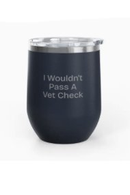 Un.sus.tain.a.ble Apparel Vet Check Insulated Cup In Navy