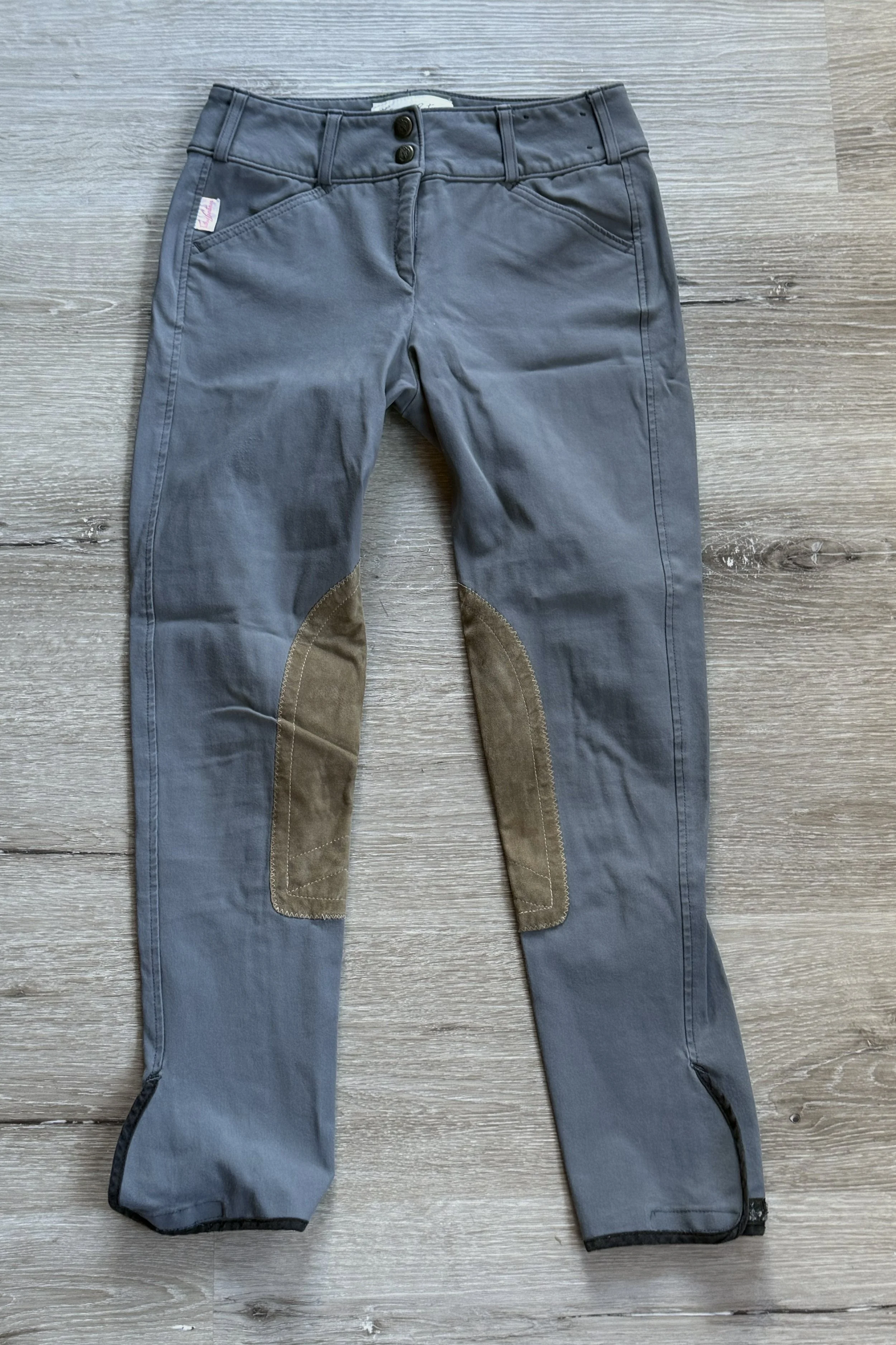 Tailored Sportsman #1967 Trophy Hunter Knee Patch Breech In Blue Graphite & Tan - 24 Regular