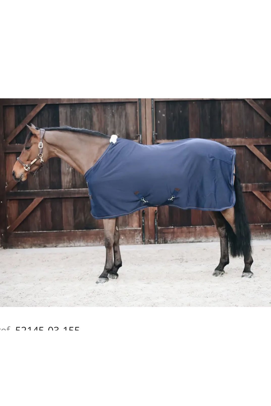 Kentucky Horsewear Cooler Fleece Rug In Navy - 2nd Round Equestrian