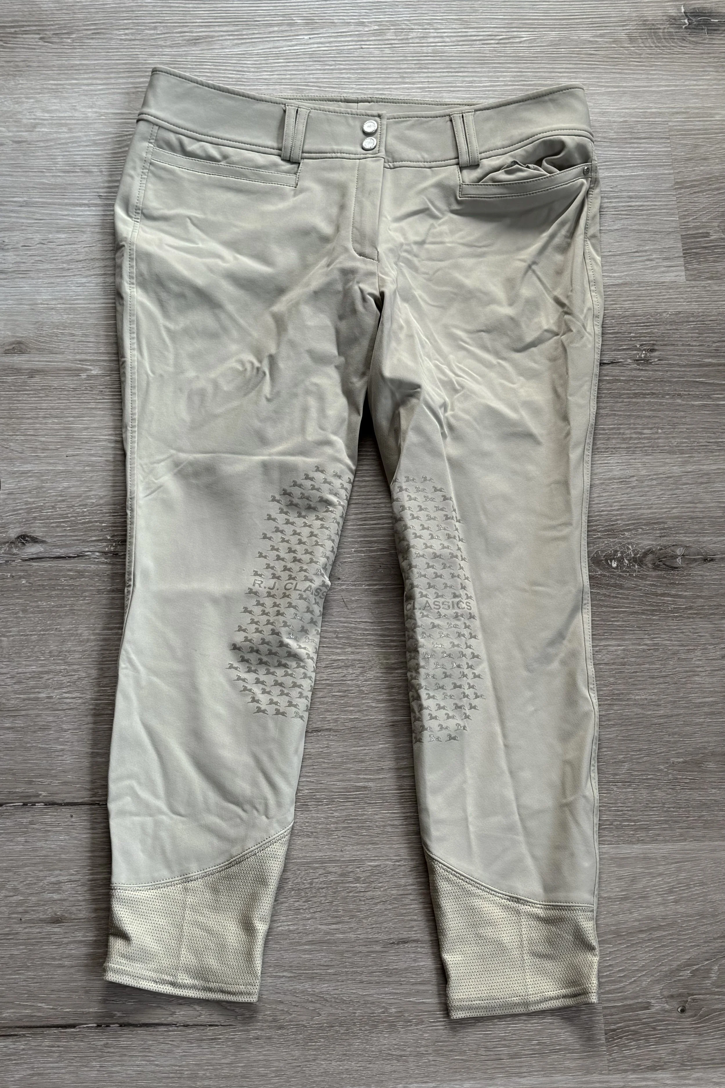 RJ Classics Harper Knee Grip Breech In Tan - 34 Regular