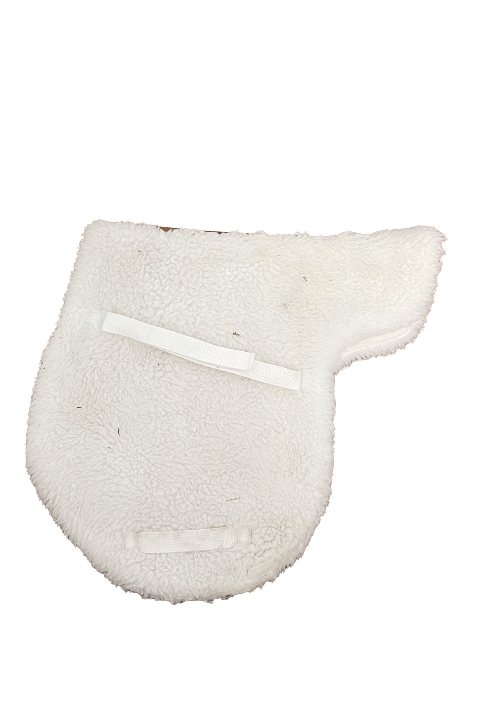 Ovation Fleece AP Contour Show Pad In White - 15-15.5" - 2nd Round Equestrian
