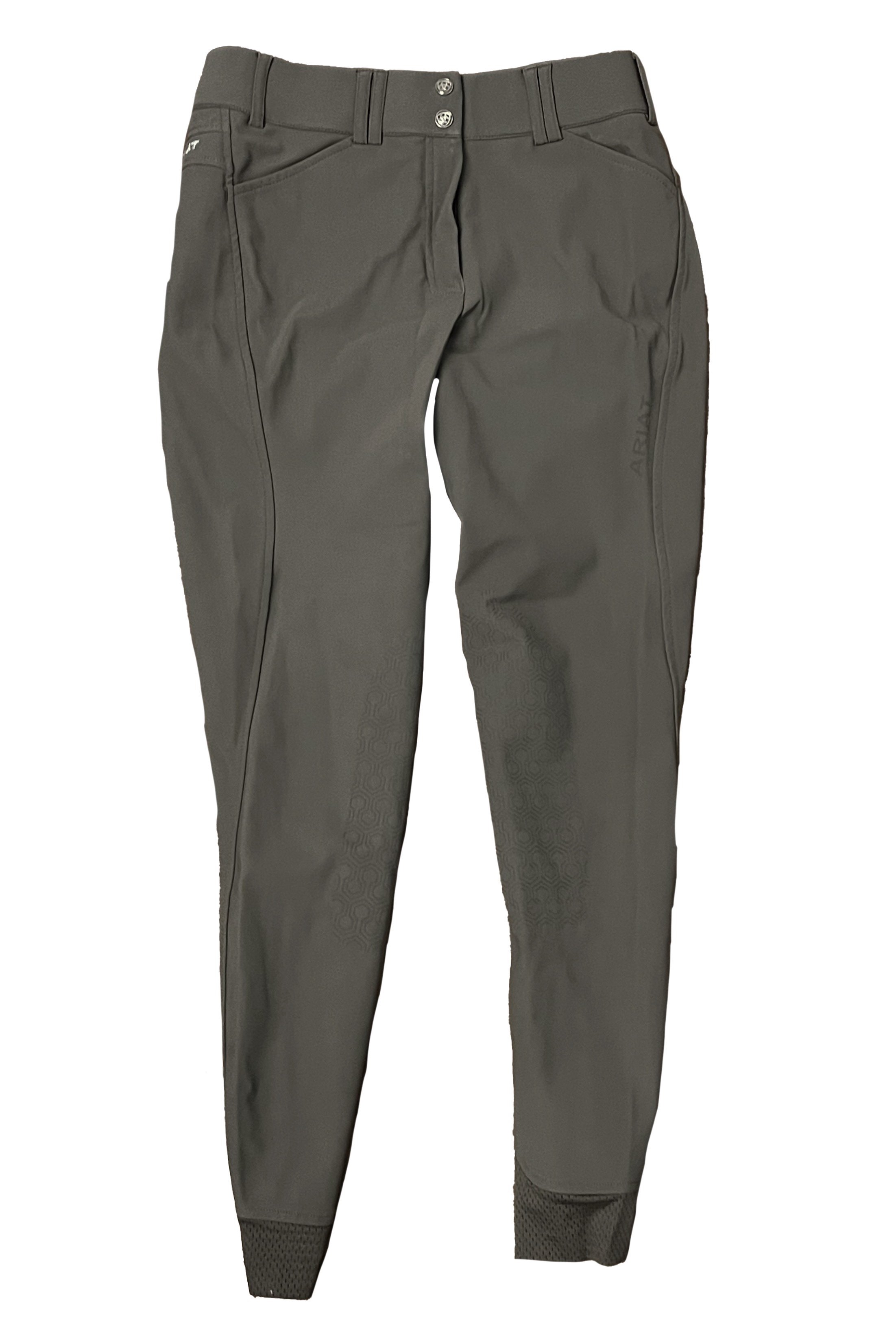 Ariat Tri Factor Knee Patch Breeches In Light Brown- 26L - 2nd Round Equestrian